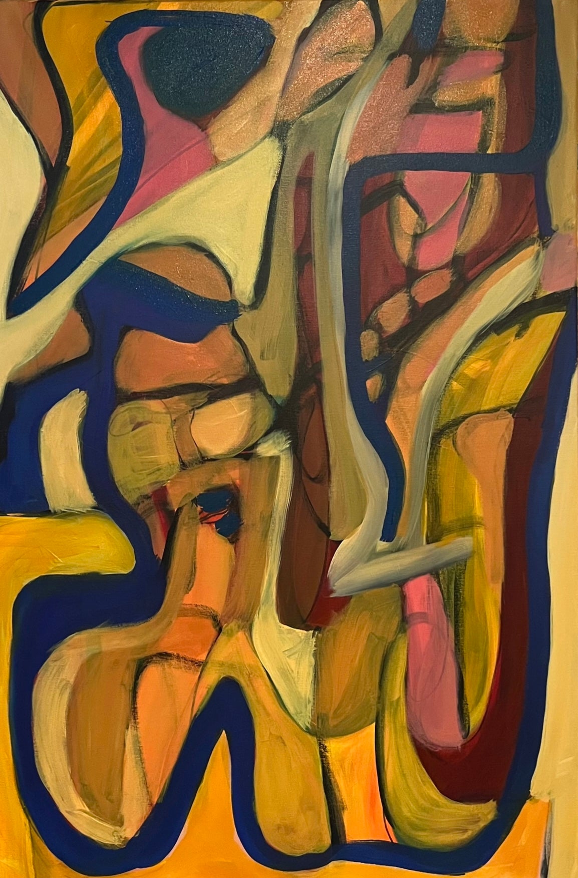 Acrylic 'INTERTWINED' - Acrylic on Canvas John Bacon