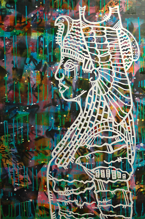 Abstract Painting 'GODDESS' K'myn Honoshee