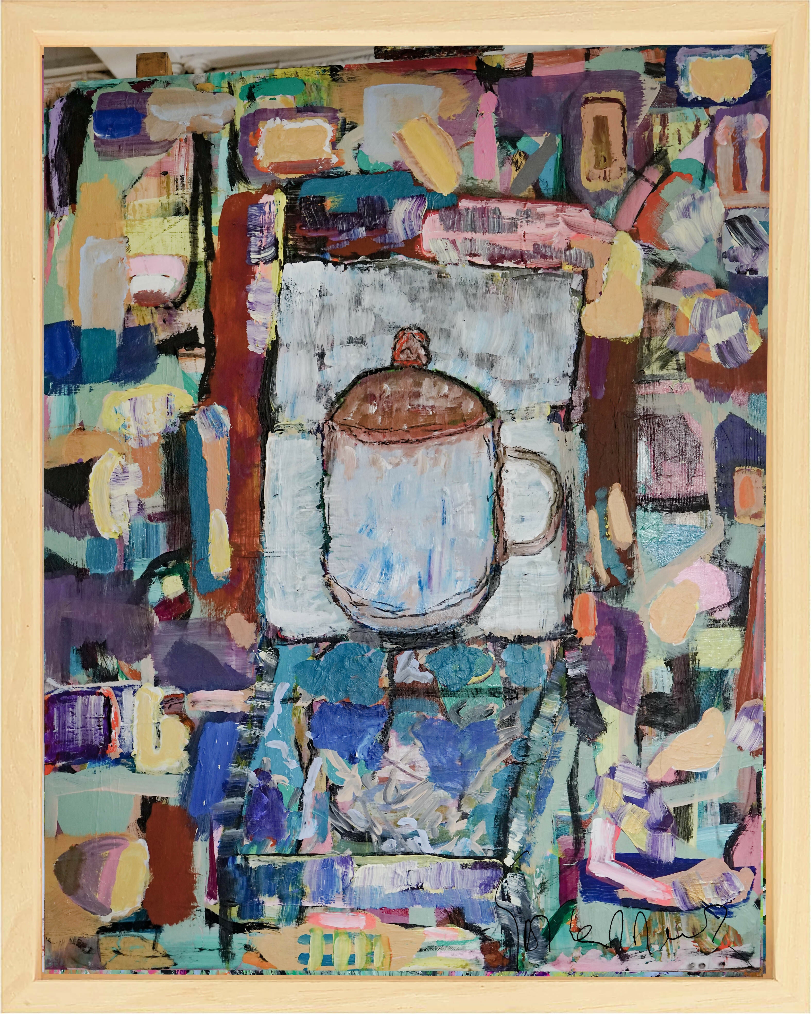 abstract Acrylic Art Contemporary Painting Homecoming I Geert Lemmers