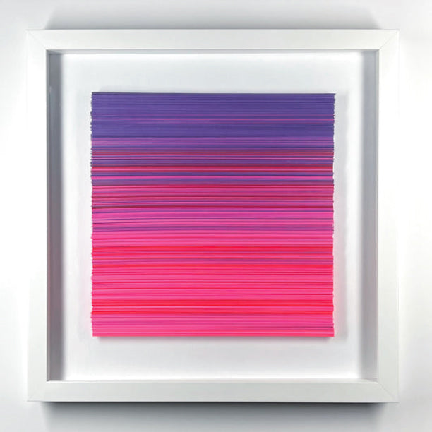 'JANUARY EVENING' - Hand-cut strips of card stock David Dunleavy