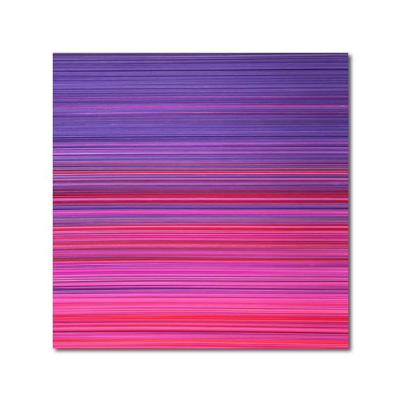'JANUARY EVENING' - Hand-cut strips of card stock David Dunleavy