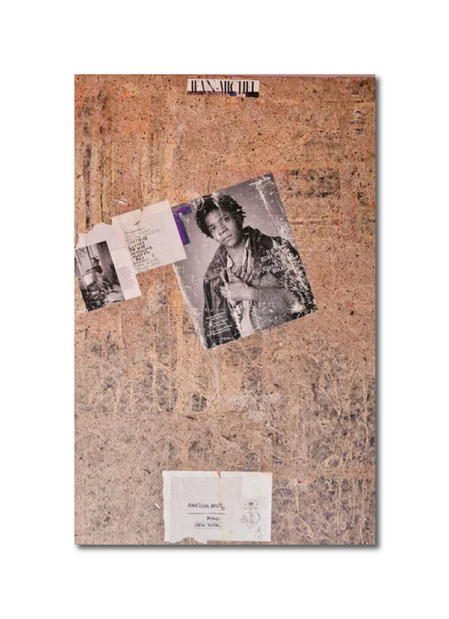 Abstract 'JMB' - Handmade paper clippings, latex on canvas Christopher Stone