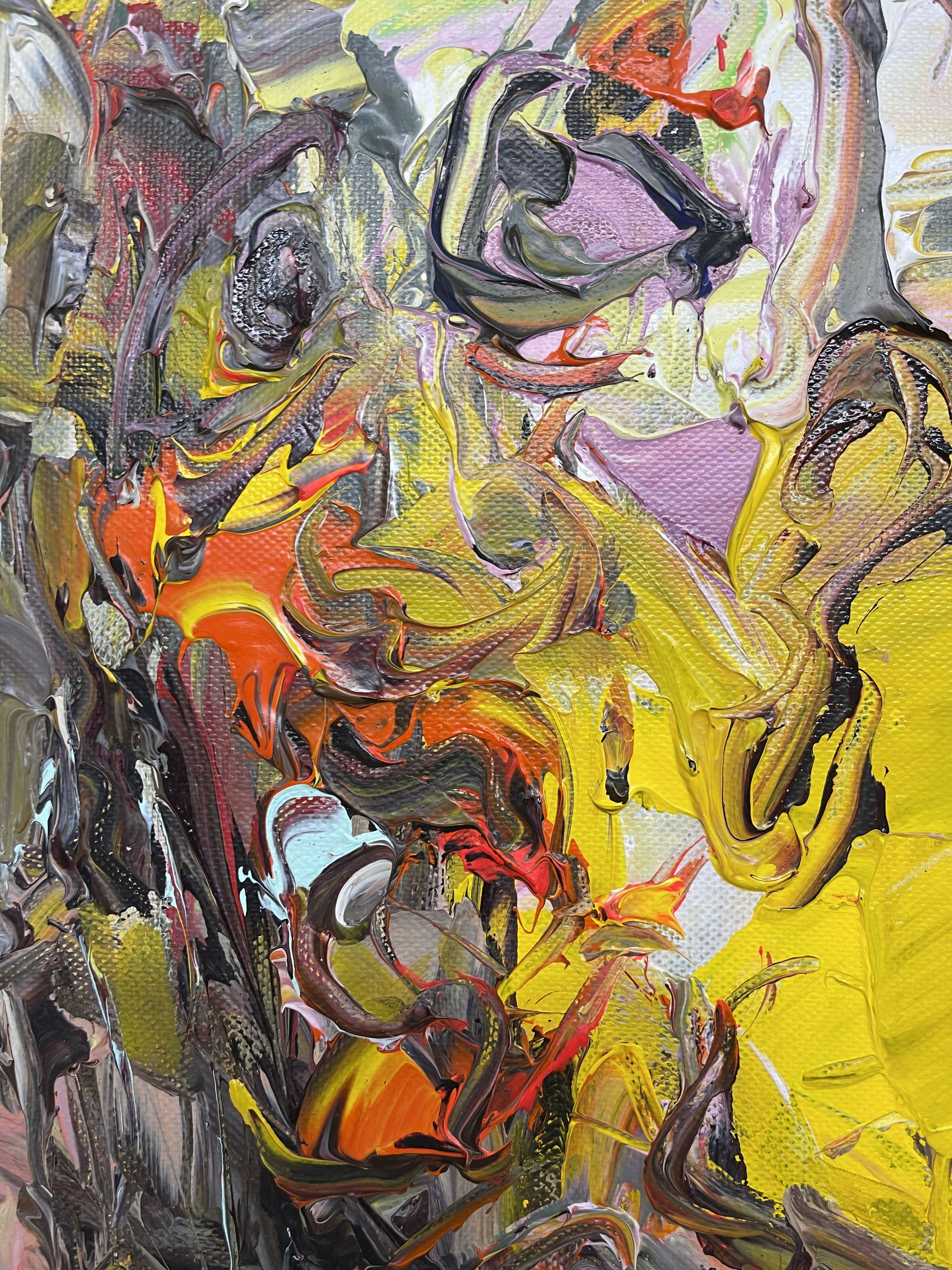 Abstract Acrylic Art Contemporary Expressionist Painting Visionary Continuum Series VI TEJINDER KANDA