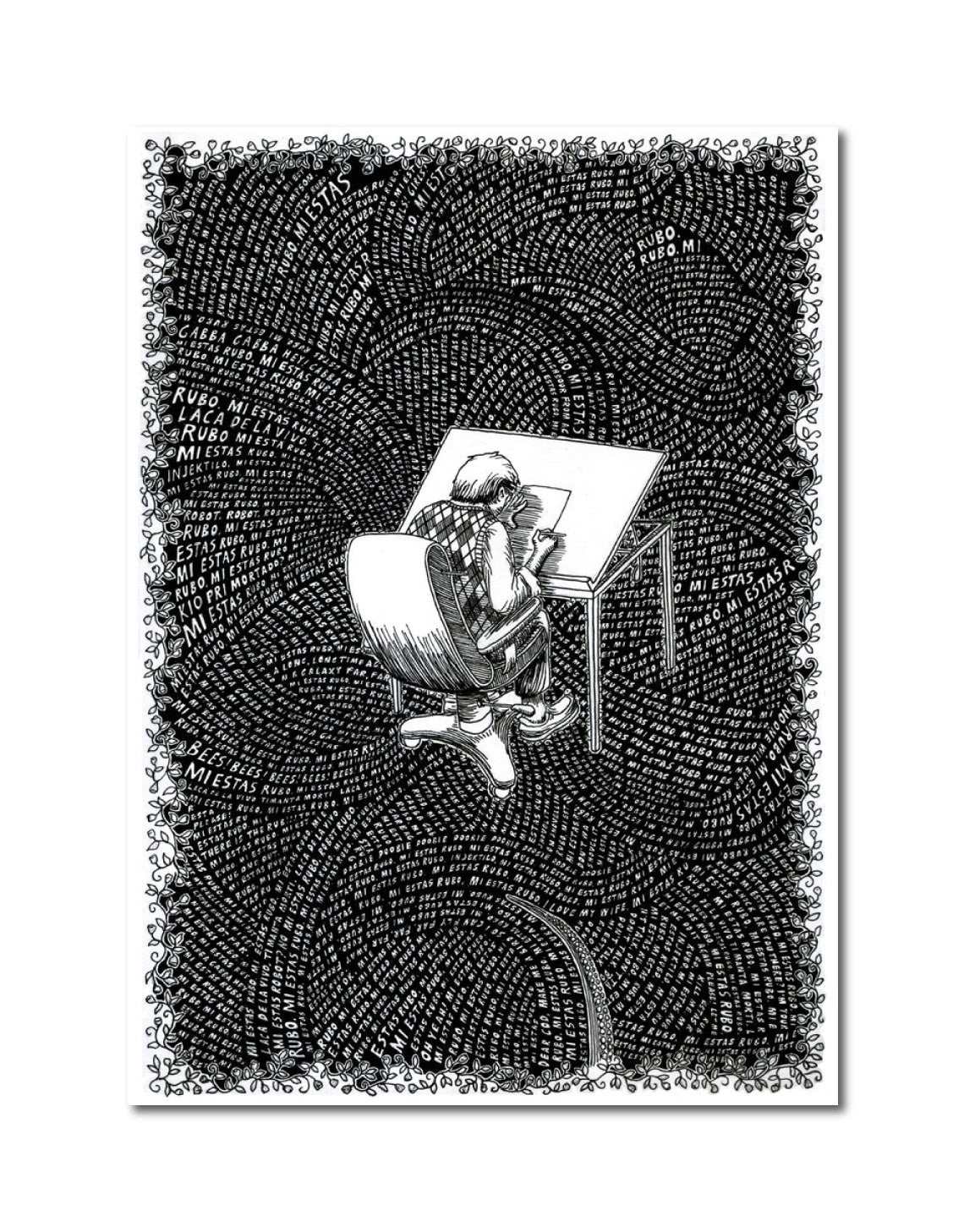 Ink 'JOY OF DRAWING' - Pen and Ink Joseph Reyes