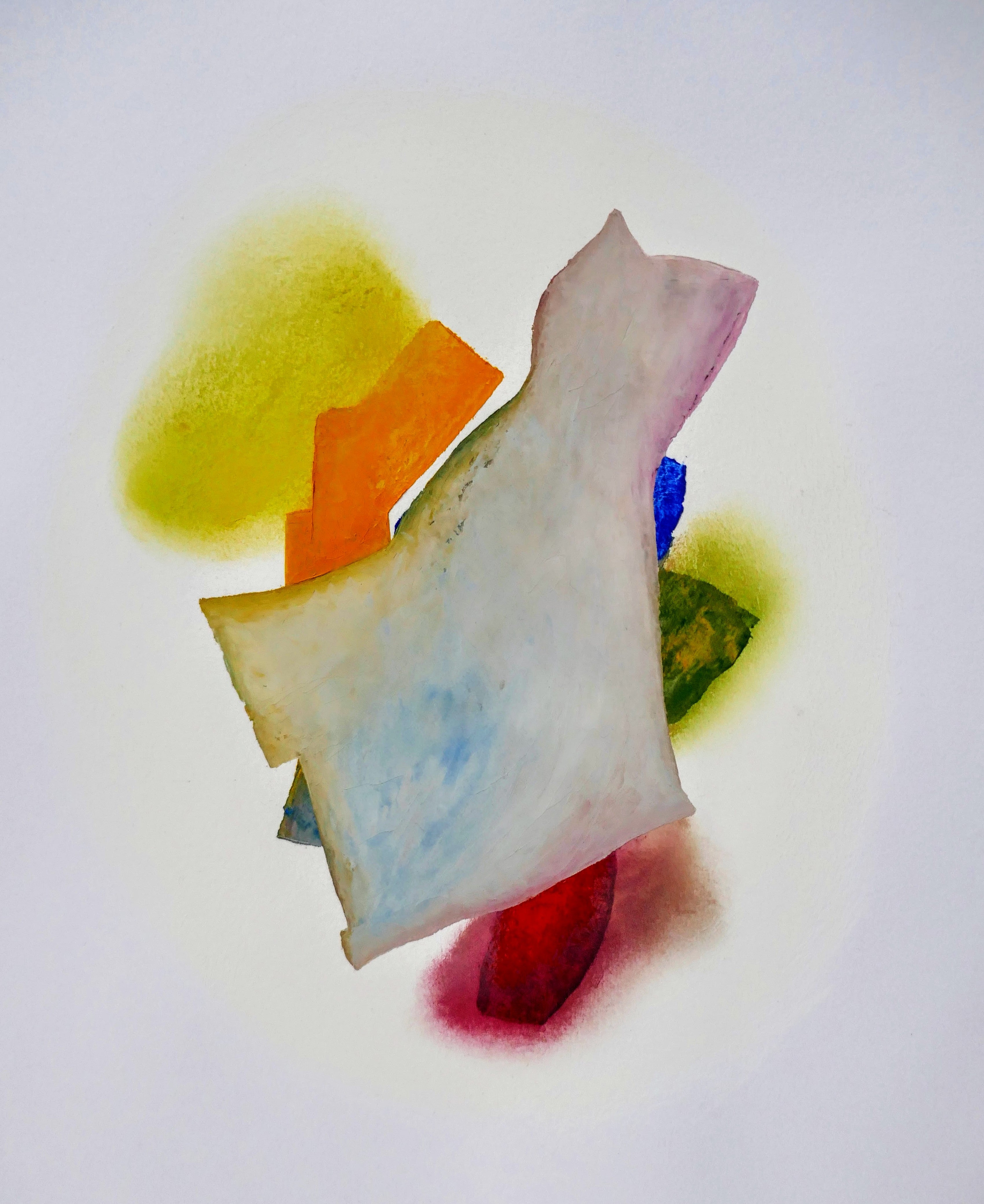 Artwork 'THERE IS A TRUTH WITHIN THE GREY THOUGH WHERE IT LIES I COULD NOT SAY' - Oil on Prepared Paper Janet Waring Rago