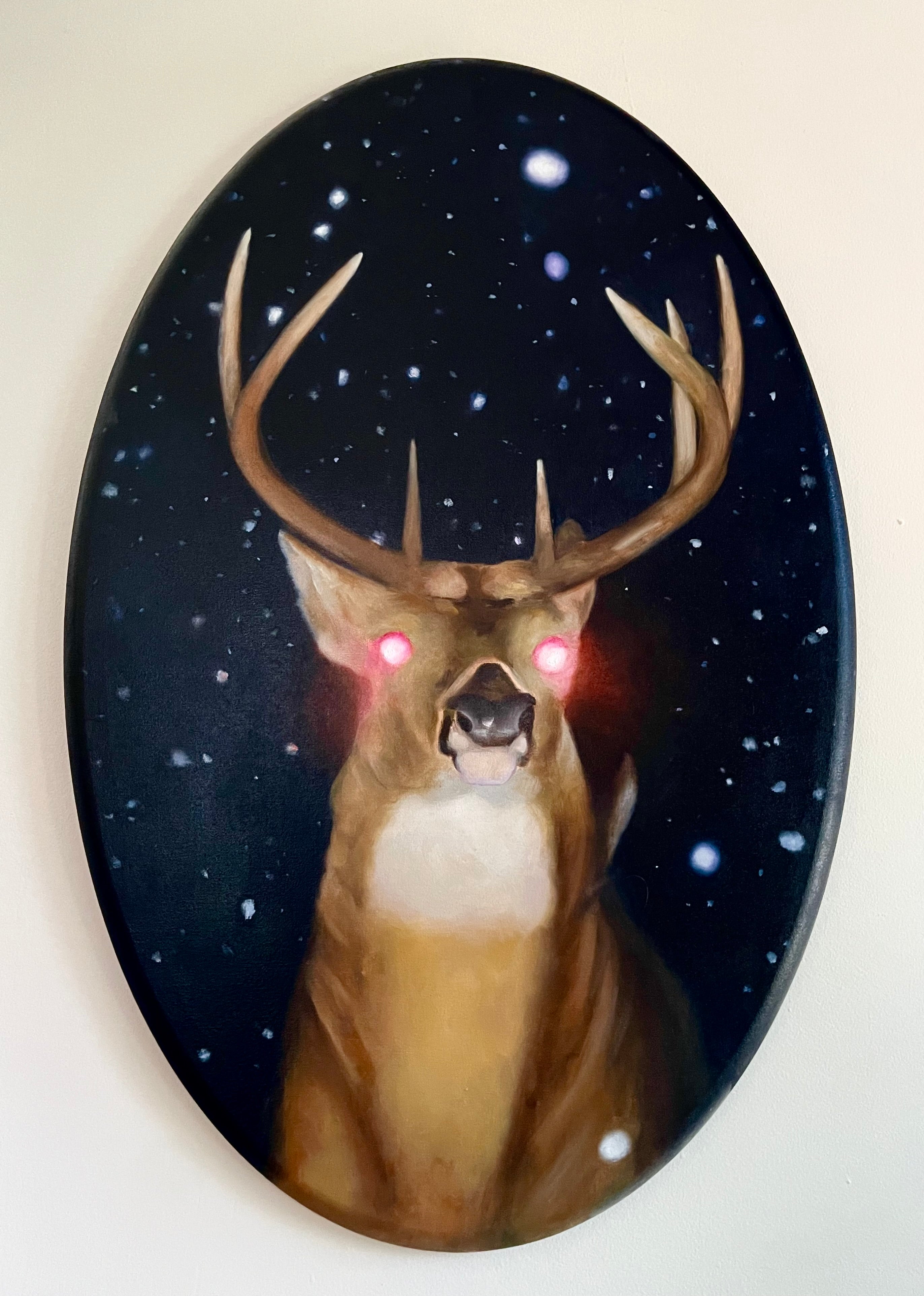 Figurative Oil Painting 'JOVE NODS TO JOVE IN EACH OF US' Michael Prettyman