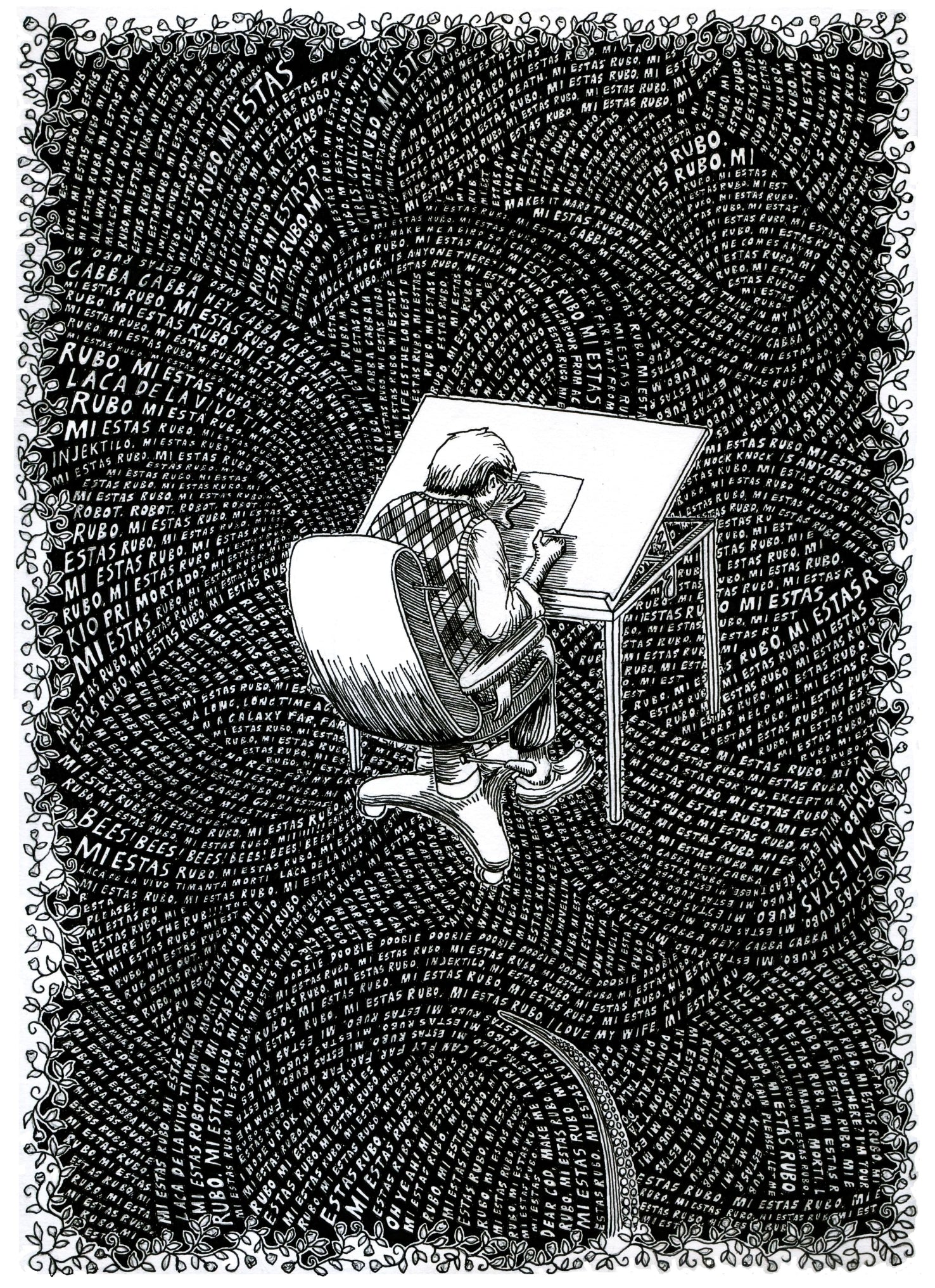 Ink 'JOY OF DRAWING' - Pen and Ink Joseph Reyes