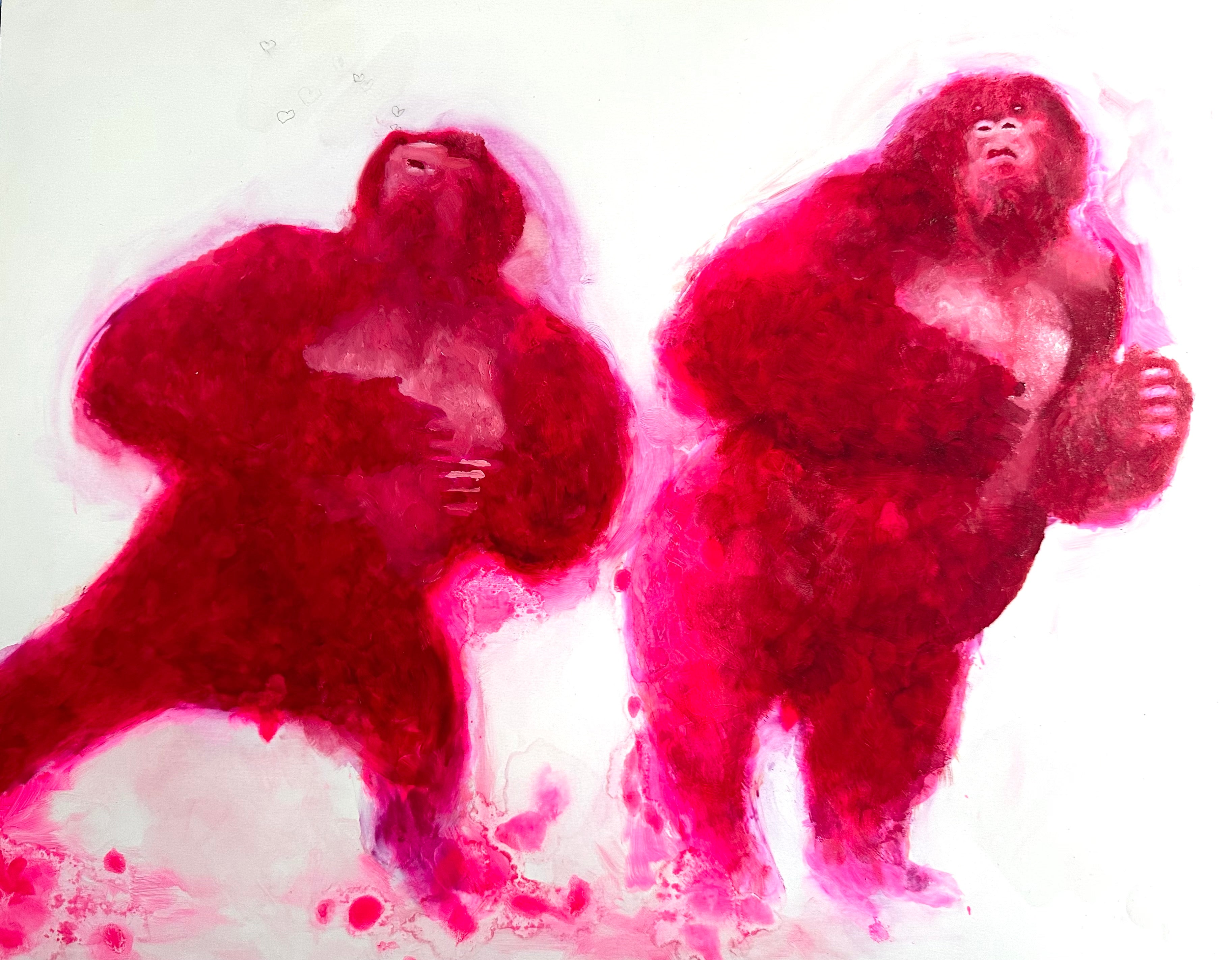 Oil Painting 'KISSES' Michael Prettyman