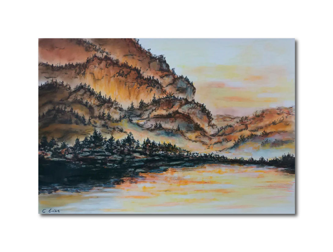 Pastels 'LANDSCAPE FROM ANYWHERE (FROM THE COLLECTION MY JAPANESE GARDENS)' Charlotte Eder
