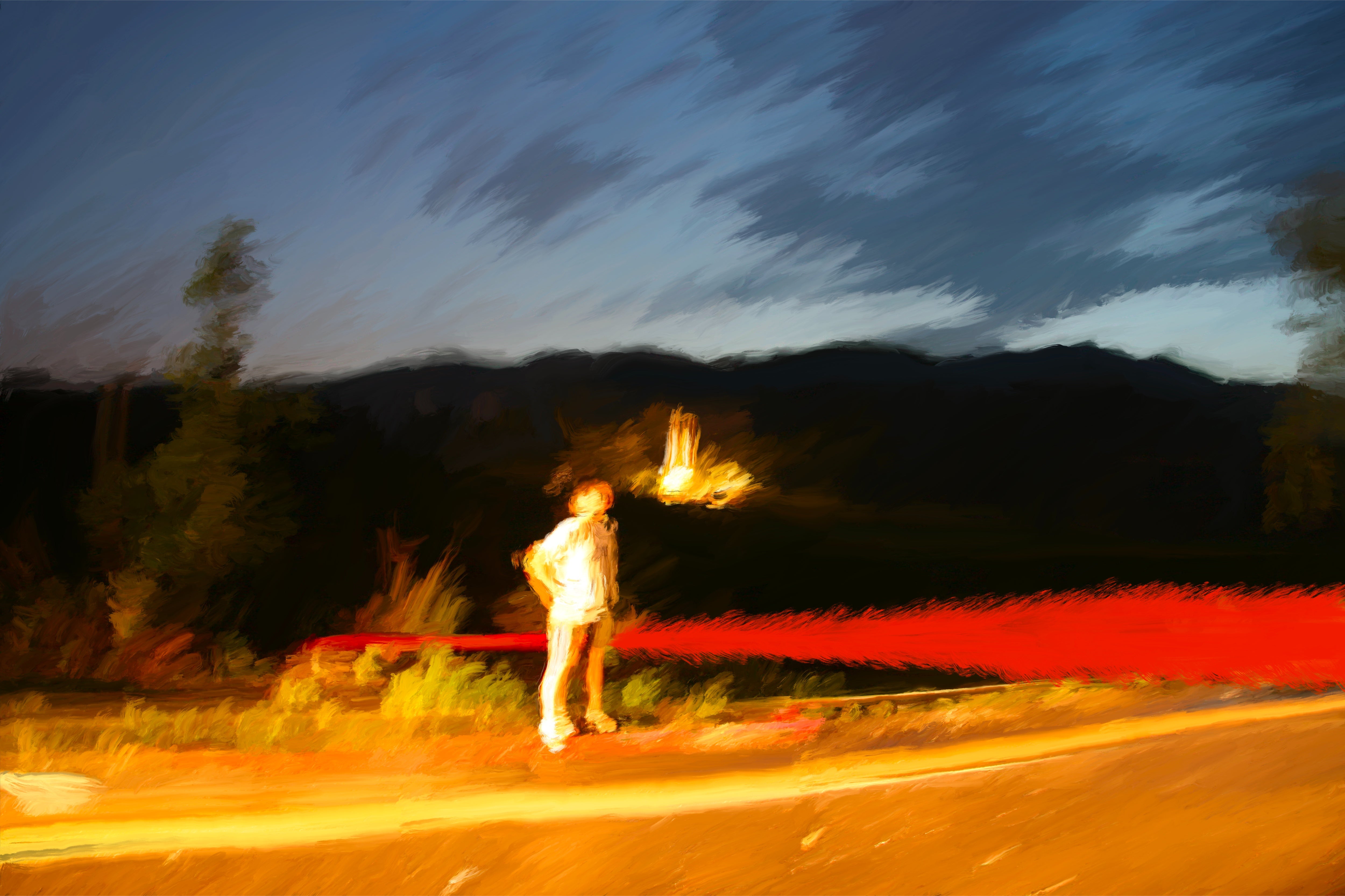 Digital Painting 'LANGUISHING WITHIN THE DEPTHS OF THE NOCTURNAL REALM. NO.01' Li Zheng