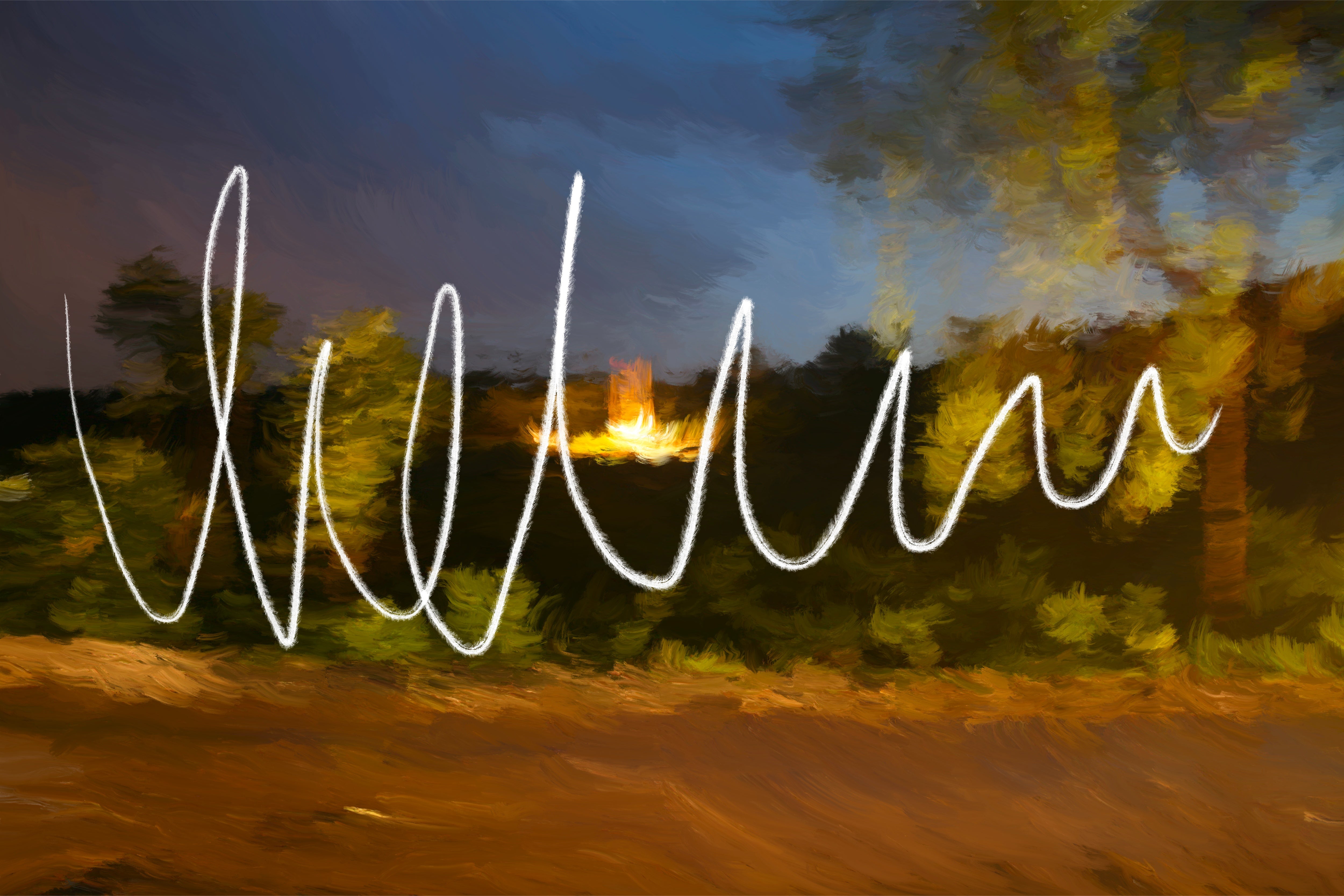 Digital Painting 'LANGUISHING WITHIN THE DEPTHS OF THE NOCTURNAL REALM. NO.02' Li Zheng