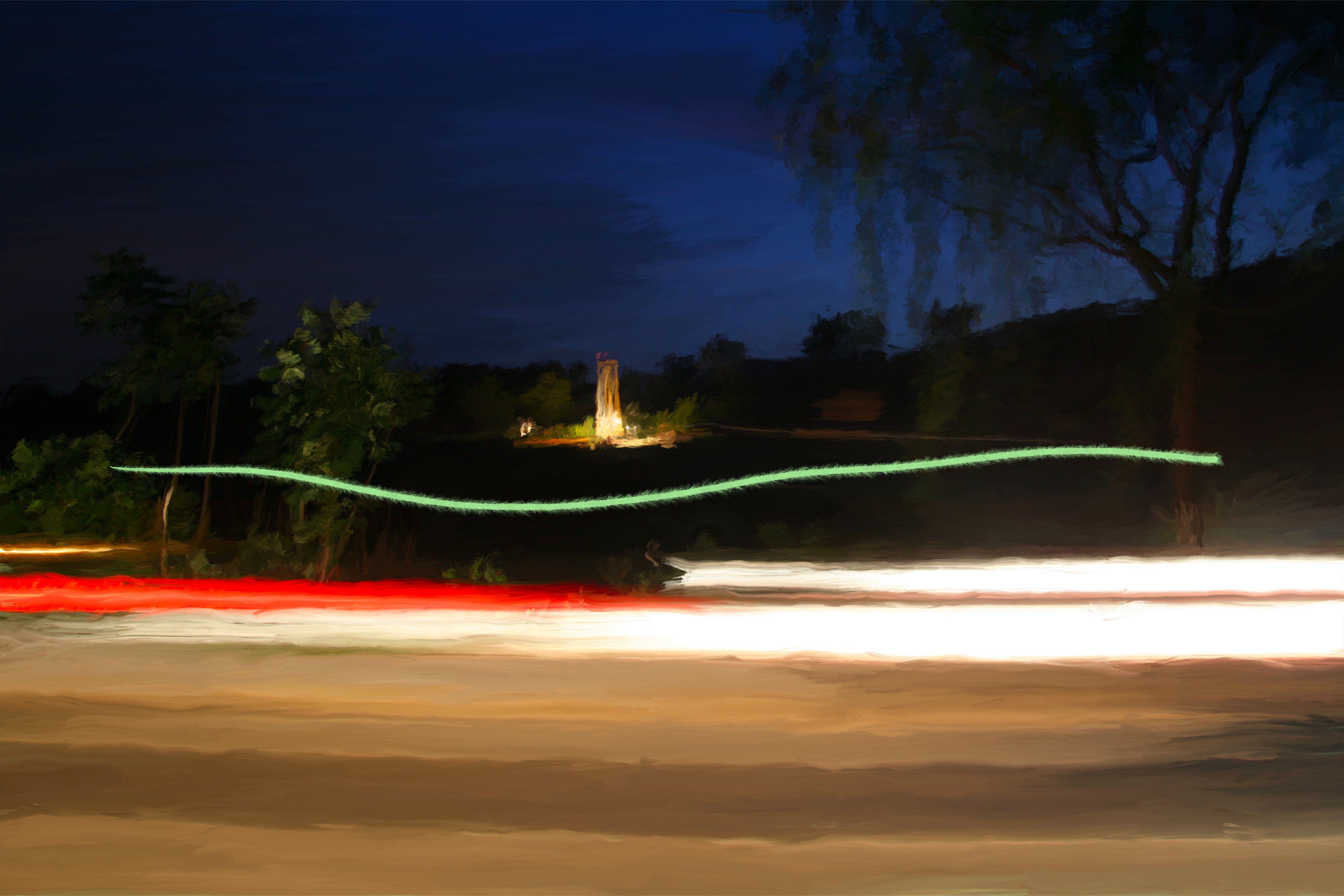 Digital Painting 'LANGUISHING WITHIN THE DEPTHS OF THE NOCTURNAL REALM.' NO.03 Li Zheng