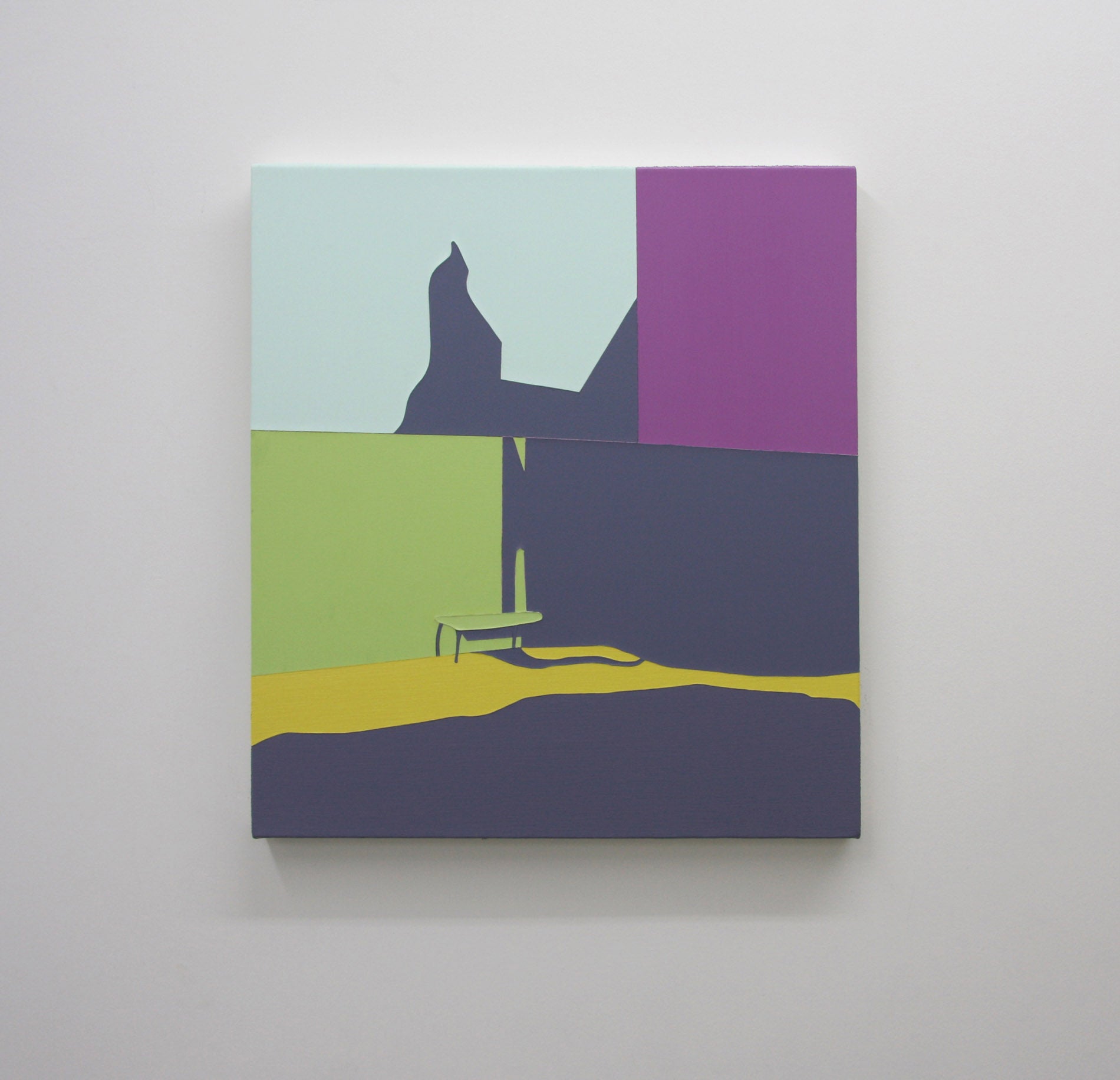Abstract Acrylic Painting 'LATE AFTERNOON' - Acrylic on Canvas Katherine Lubar