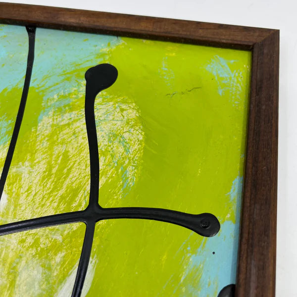 Acrylic 'LIME BREEZE' - Acrylic on Glass Sam Lewis