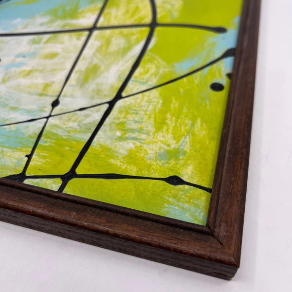 Acrylic 'LIME BREEZE' - Acrylic on Glass Sam Lewis