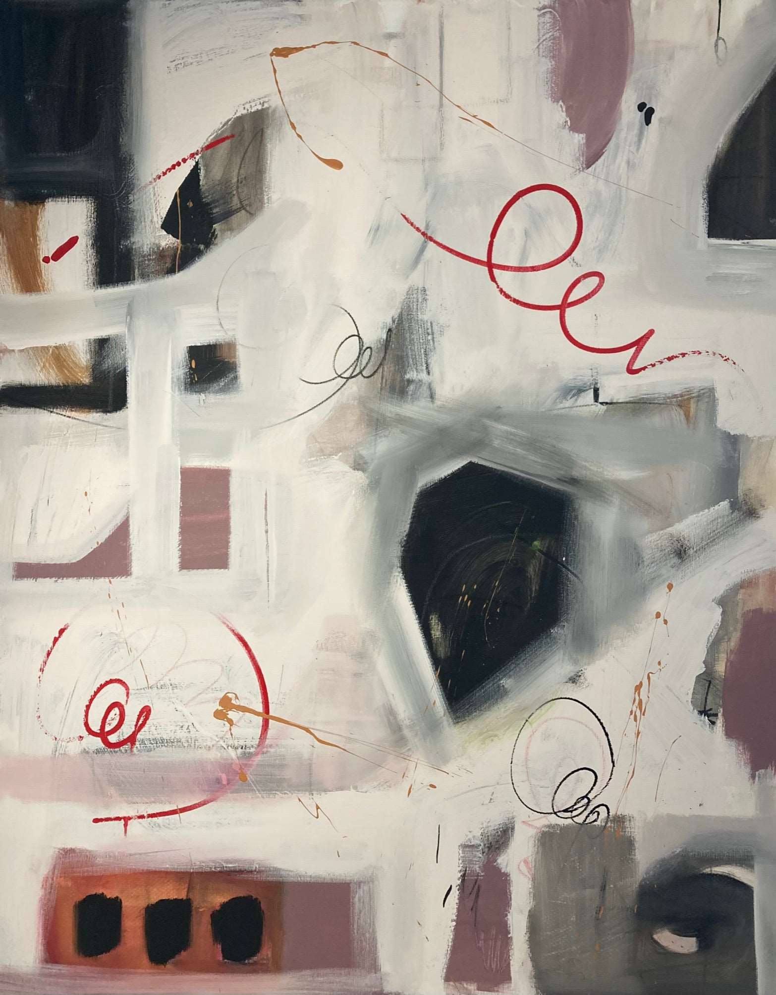 Mixed Media '032' - Mixed media on canvas Lizlov