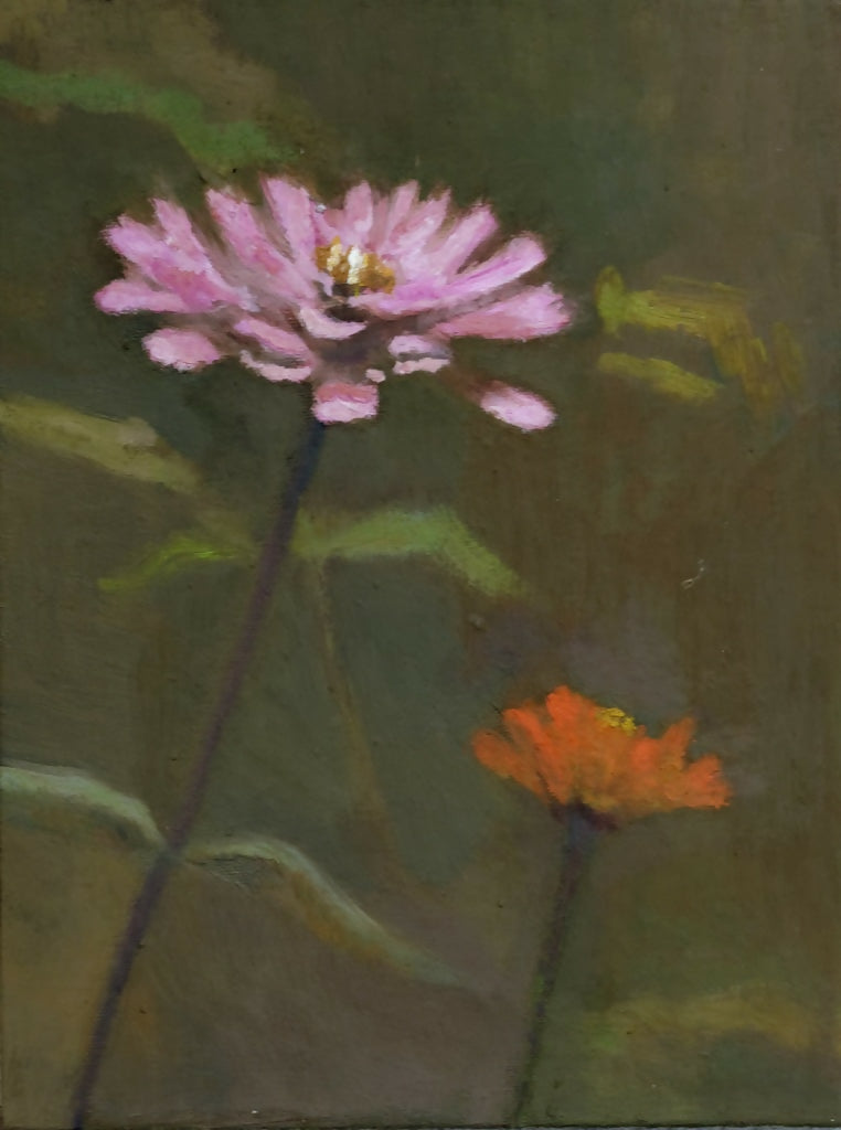 Landscape Oil Painting Daisies Meg