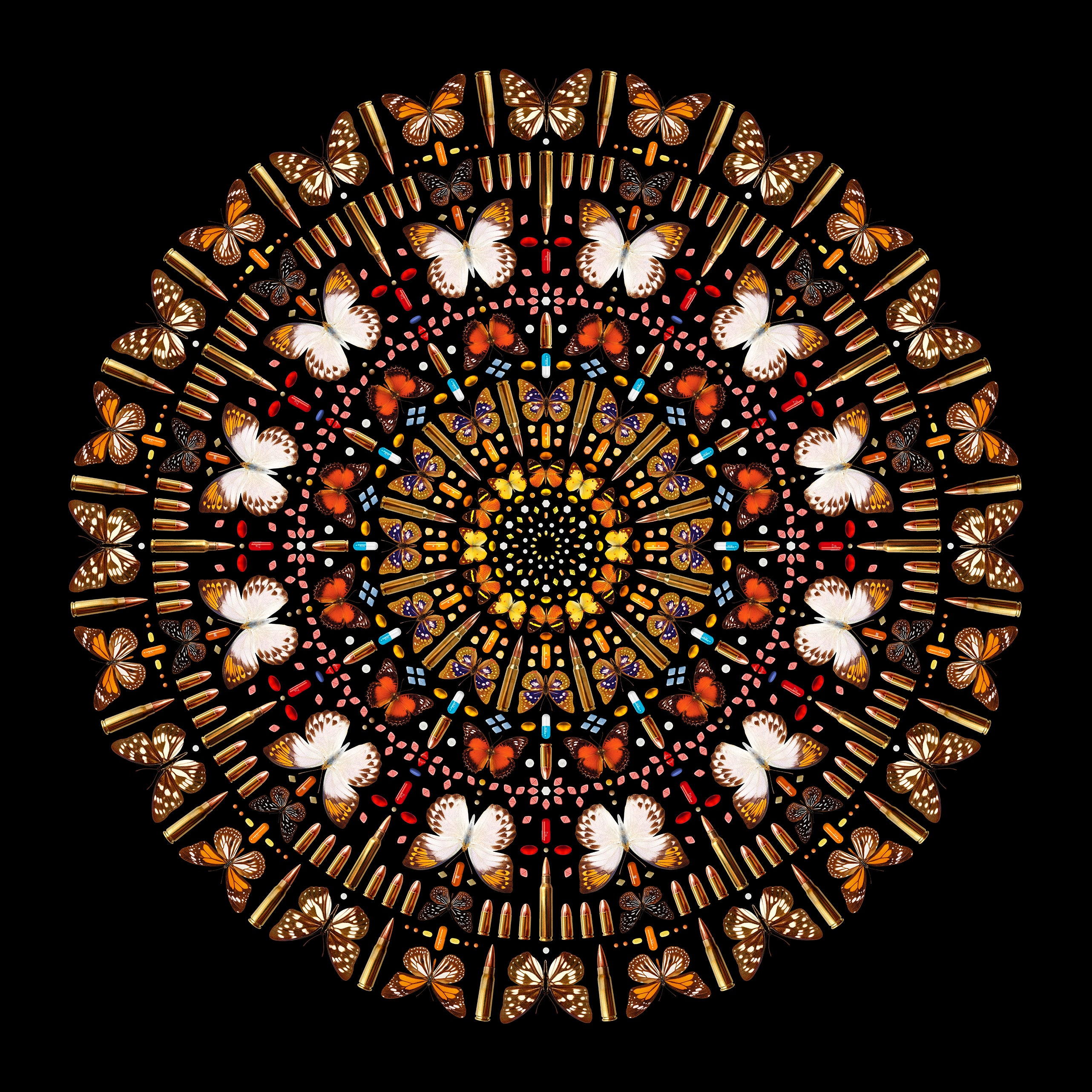 Contemporary 'COMPLEX MANDALA' - Giclée Print Iain Cadby