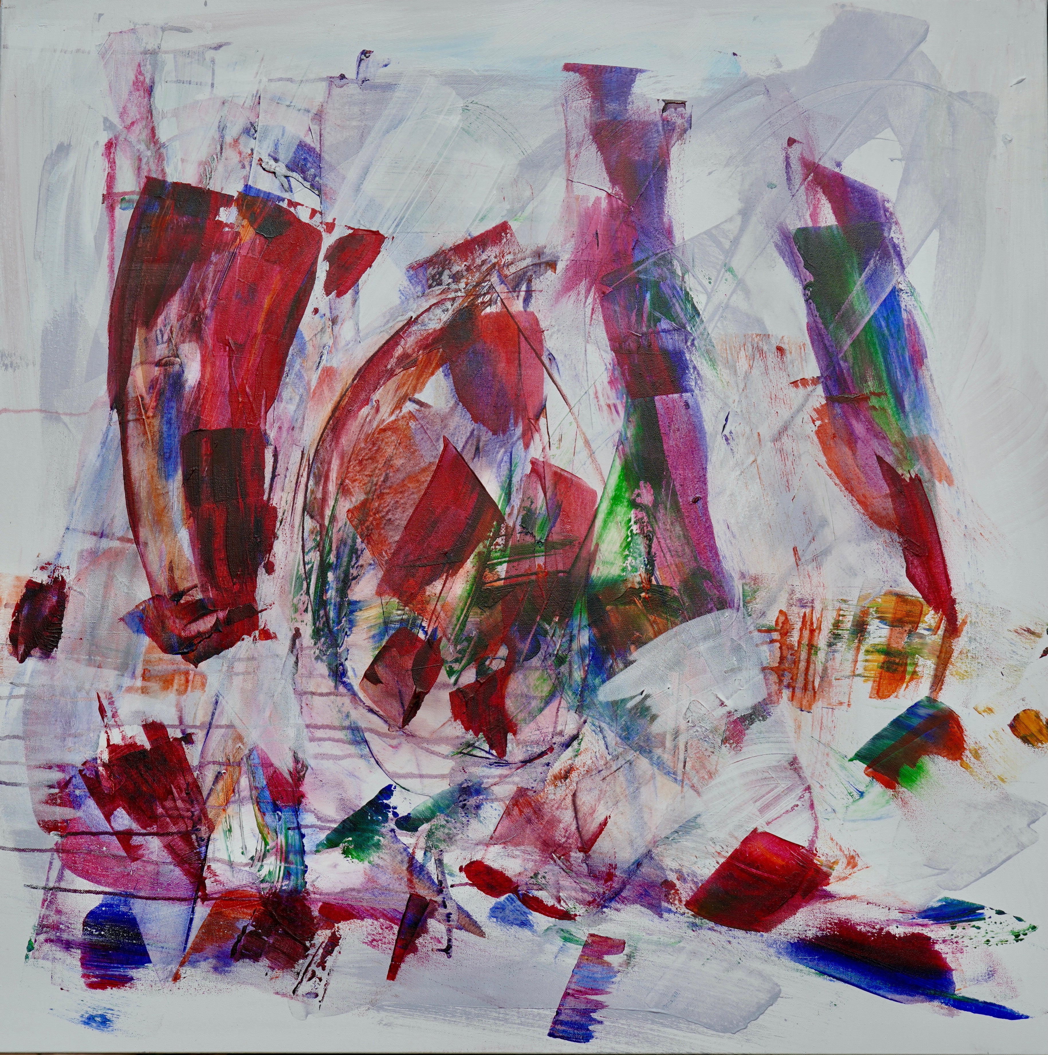 Abstract Acrylic Painting 'TRUE COLORS' - Acrylics, Pigments on Canvas Michelle Hold