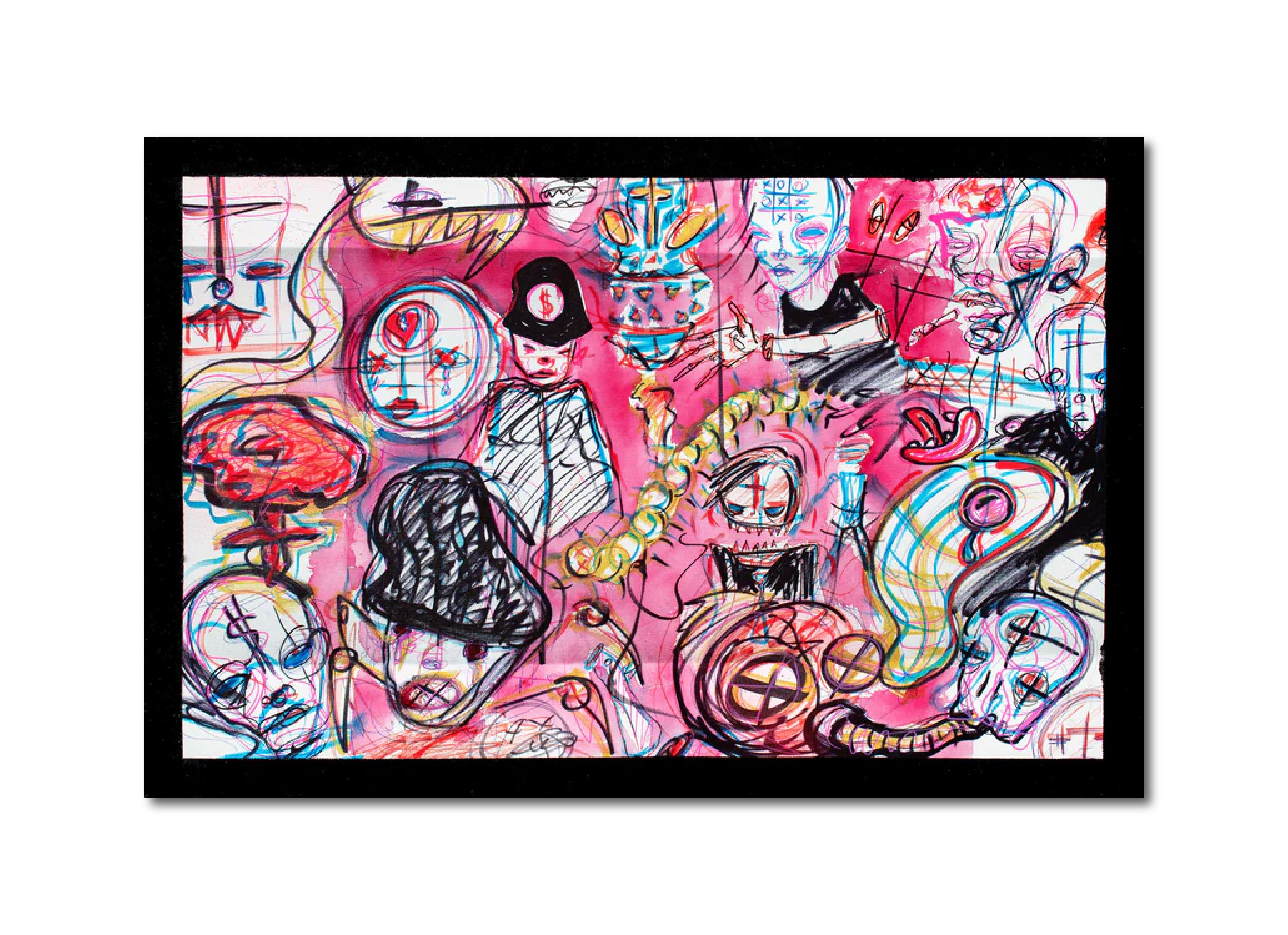 Acrylic 'NO HOPE 2022' - Acrylic and Mixed Media on Canvas Joseph Smolin