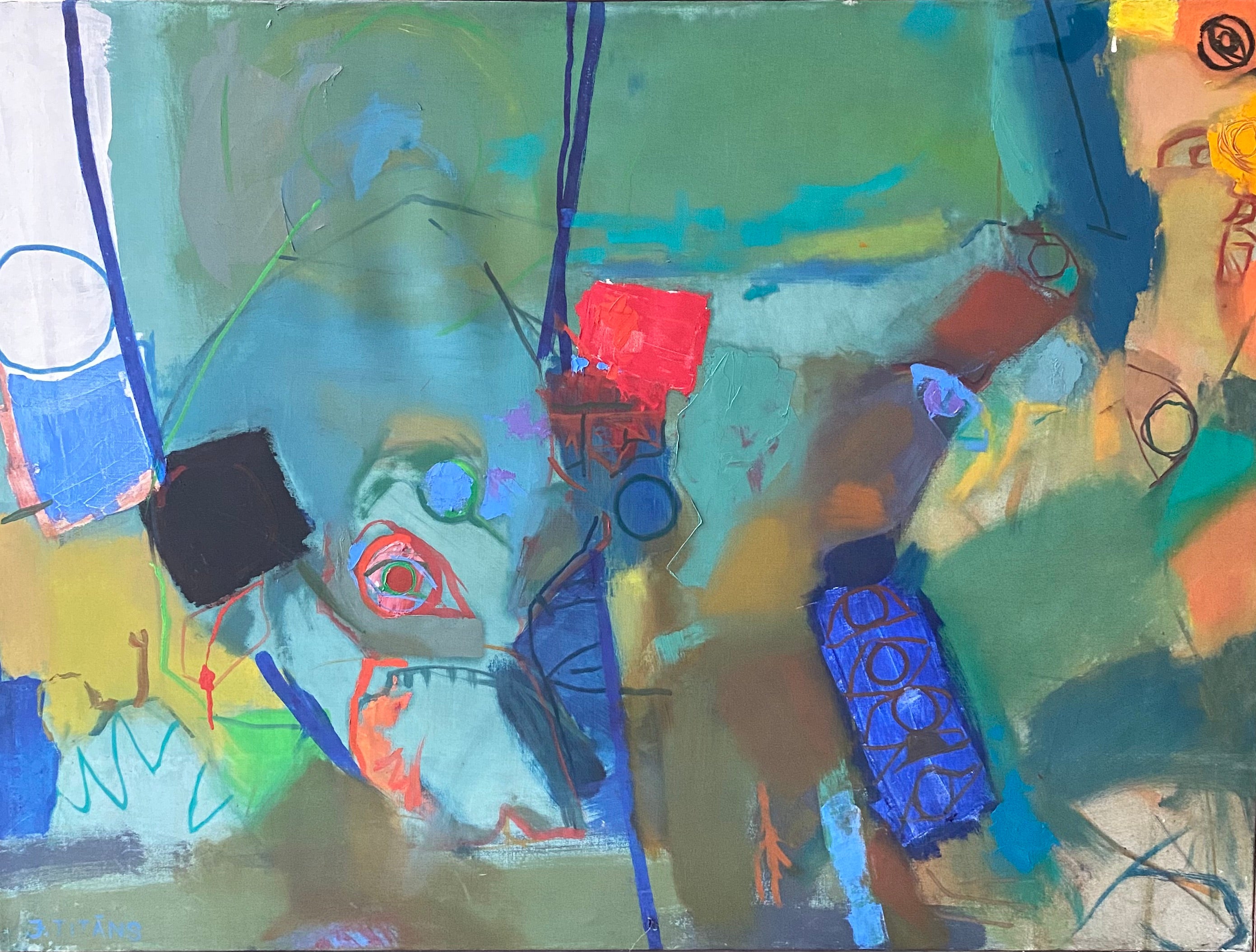Oil 'I WANT BACK' - Oil on Canvas Janis Titans
