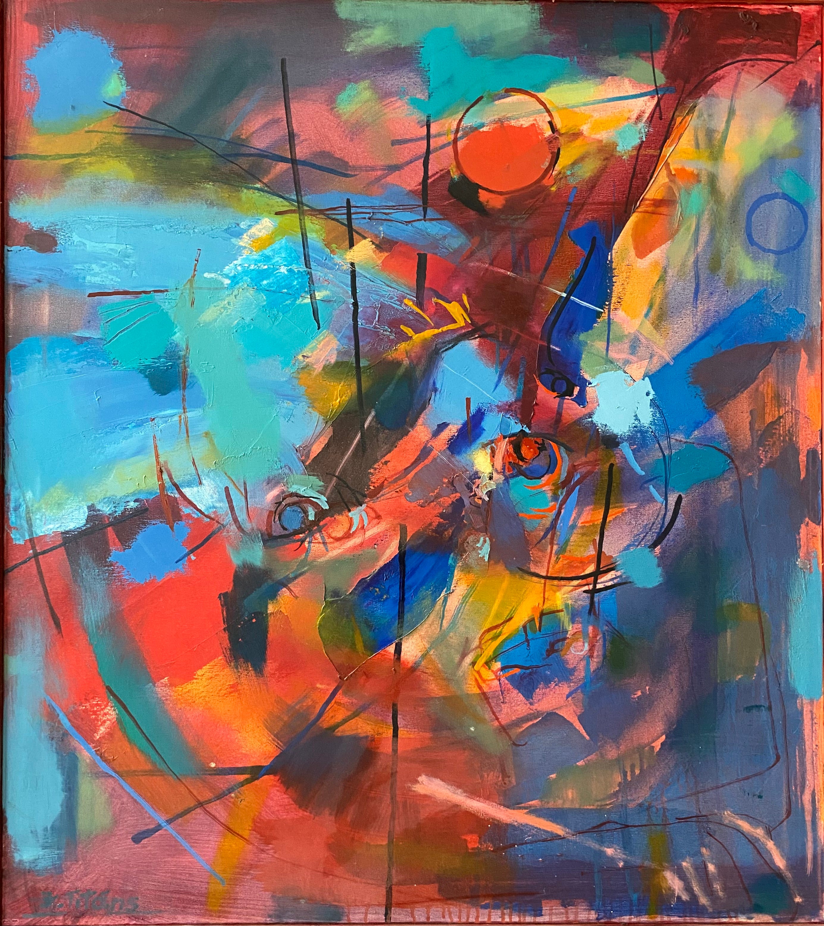 Oil 'SEE AGAIN' - Oil on Canvas Janis Titans