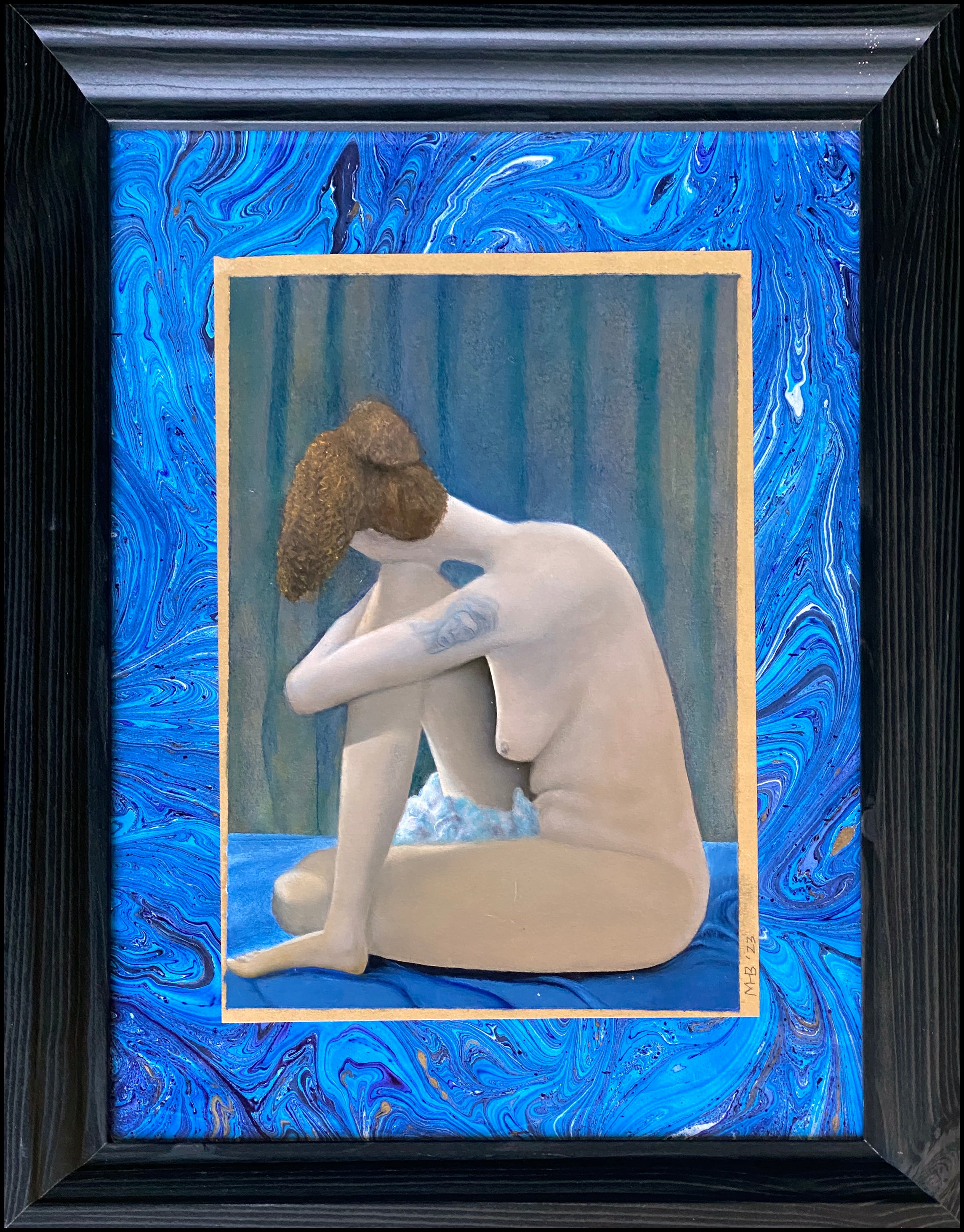 Oil 'NUDE FROM LIFE' - Oil on Paper Matthew Holden Bates