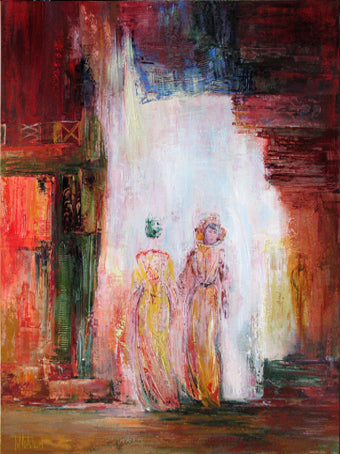 Oil 'TREASURES' - Oil on Canvas Toos van Holstein