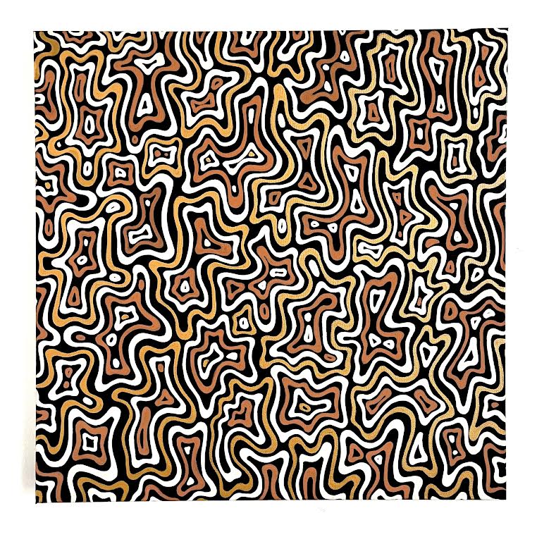 Abstract Painting 'ORGANIC COCOA PUFFS' Yigsy Magaly