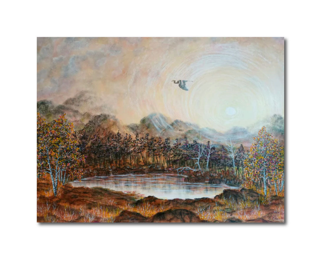Pastels Watercolor 'PASSING BY' Charlotte Eder