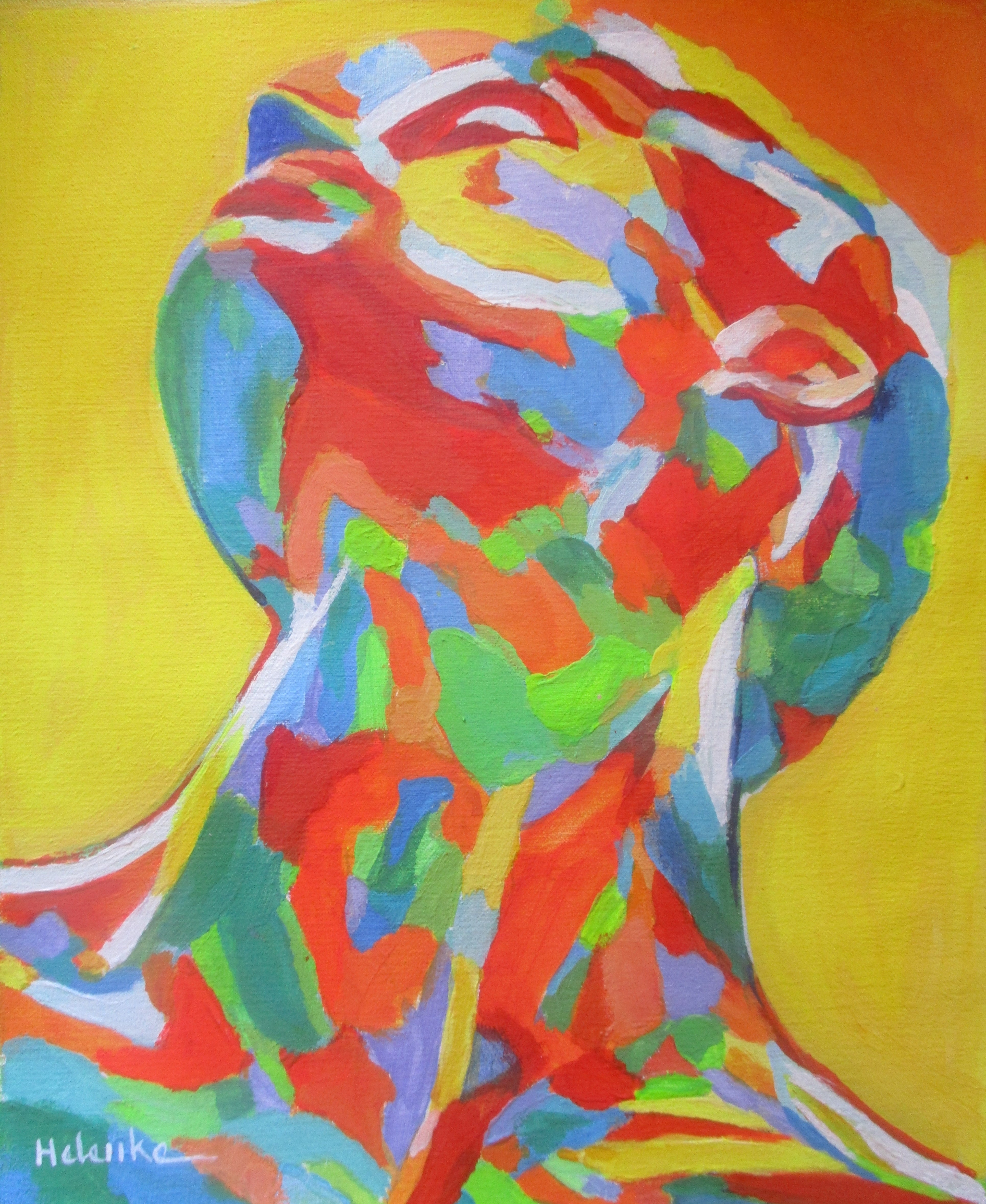 Expressionist 'PERCEPTION' - Acrylic on Canvas Helena Wierzbicki