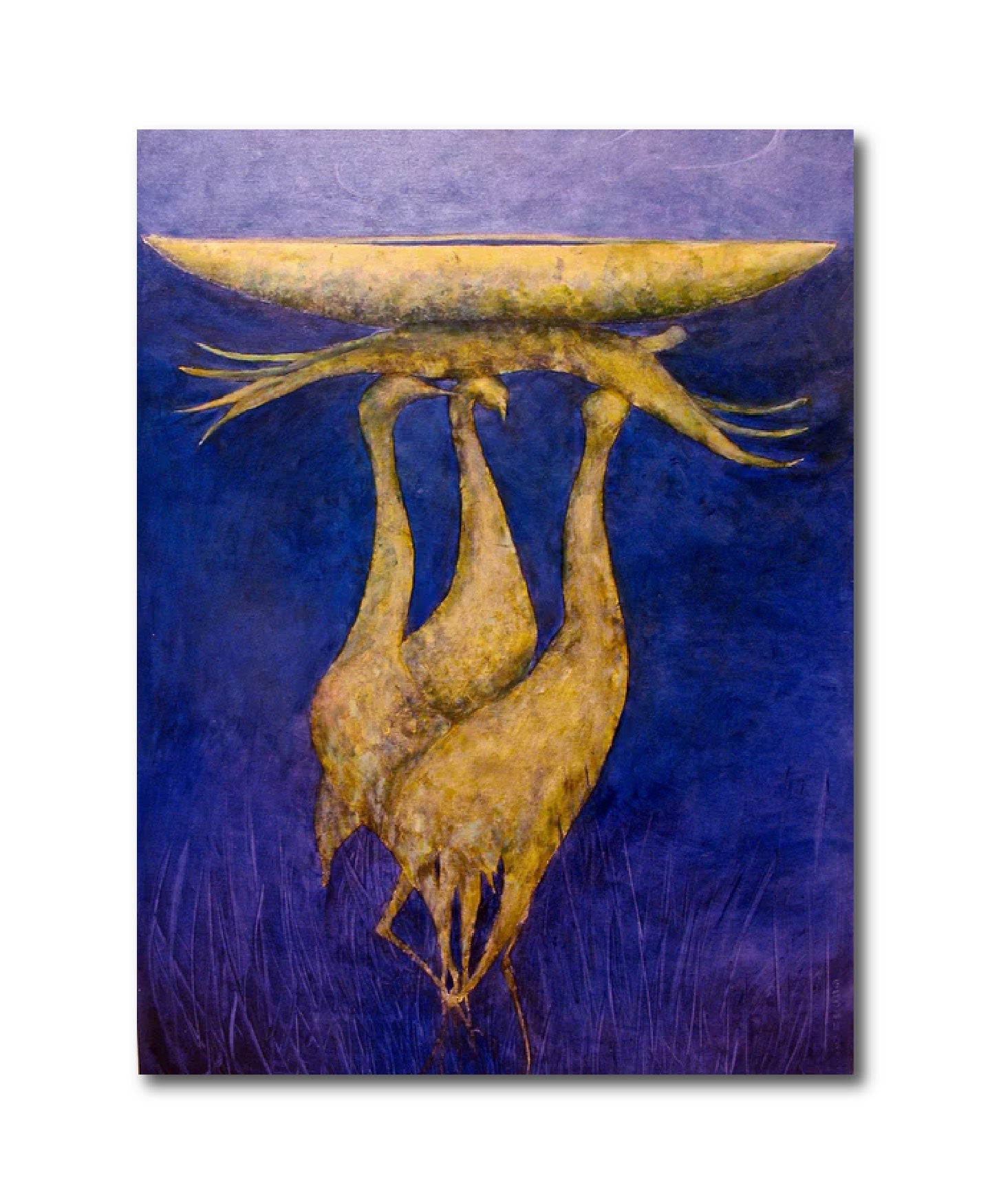 Figurative Oil 'PERIRRHANTERION, NIGHT FIELD' - Oil on Canvas Laurie Goodhart