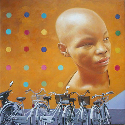 Figurative Oil Painting 'POLYCHROME' Jan Bollaert