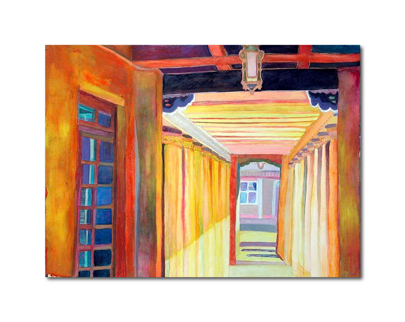 Pencil Watercolor 'PORTAL' - Watercolor, Gouache, Pencil on Paper Ellen Pliskin