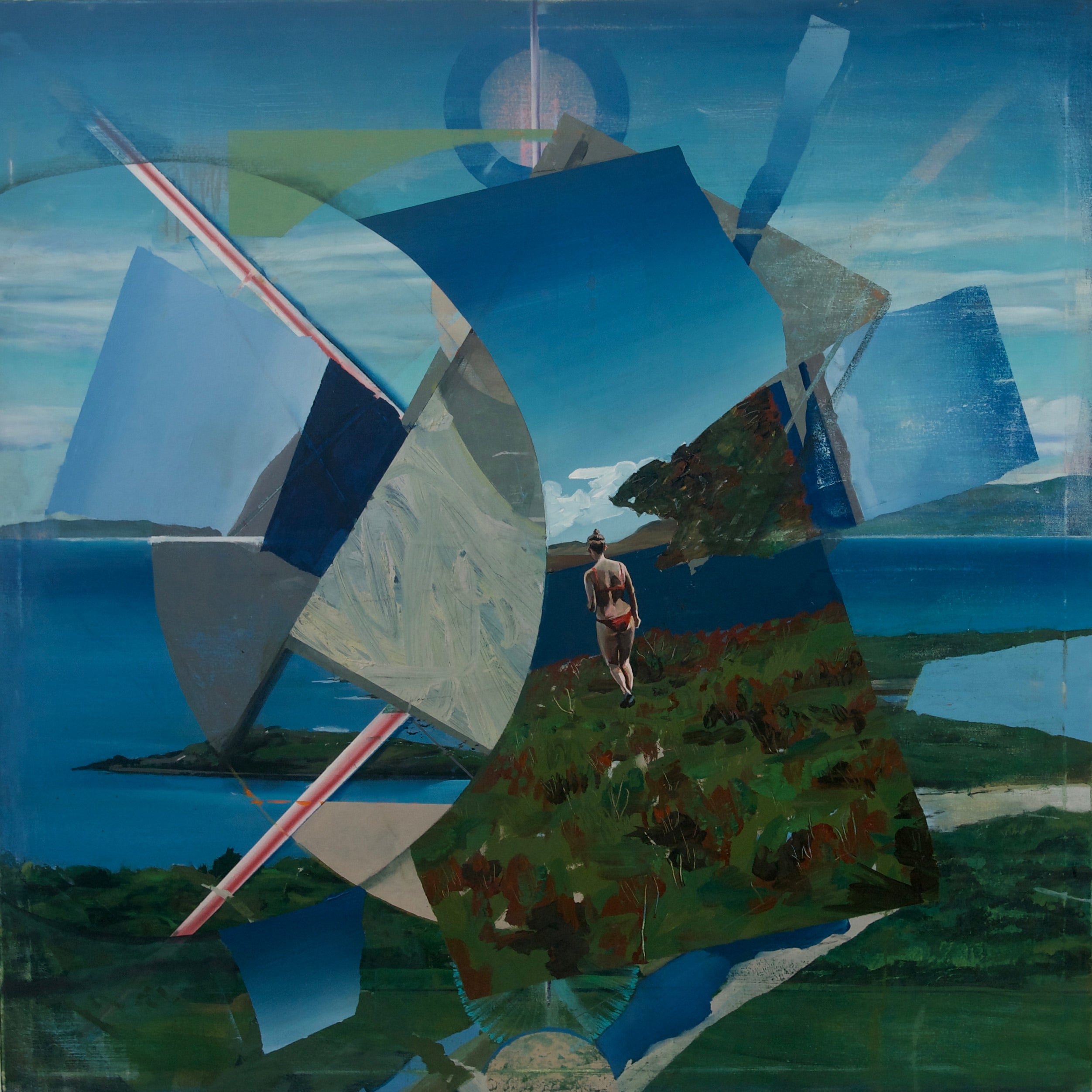 Abstract Painting 'GEOSCAPE' - Oil on Canvas Jessica Kirkpatrick