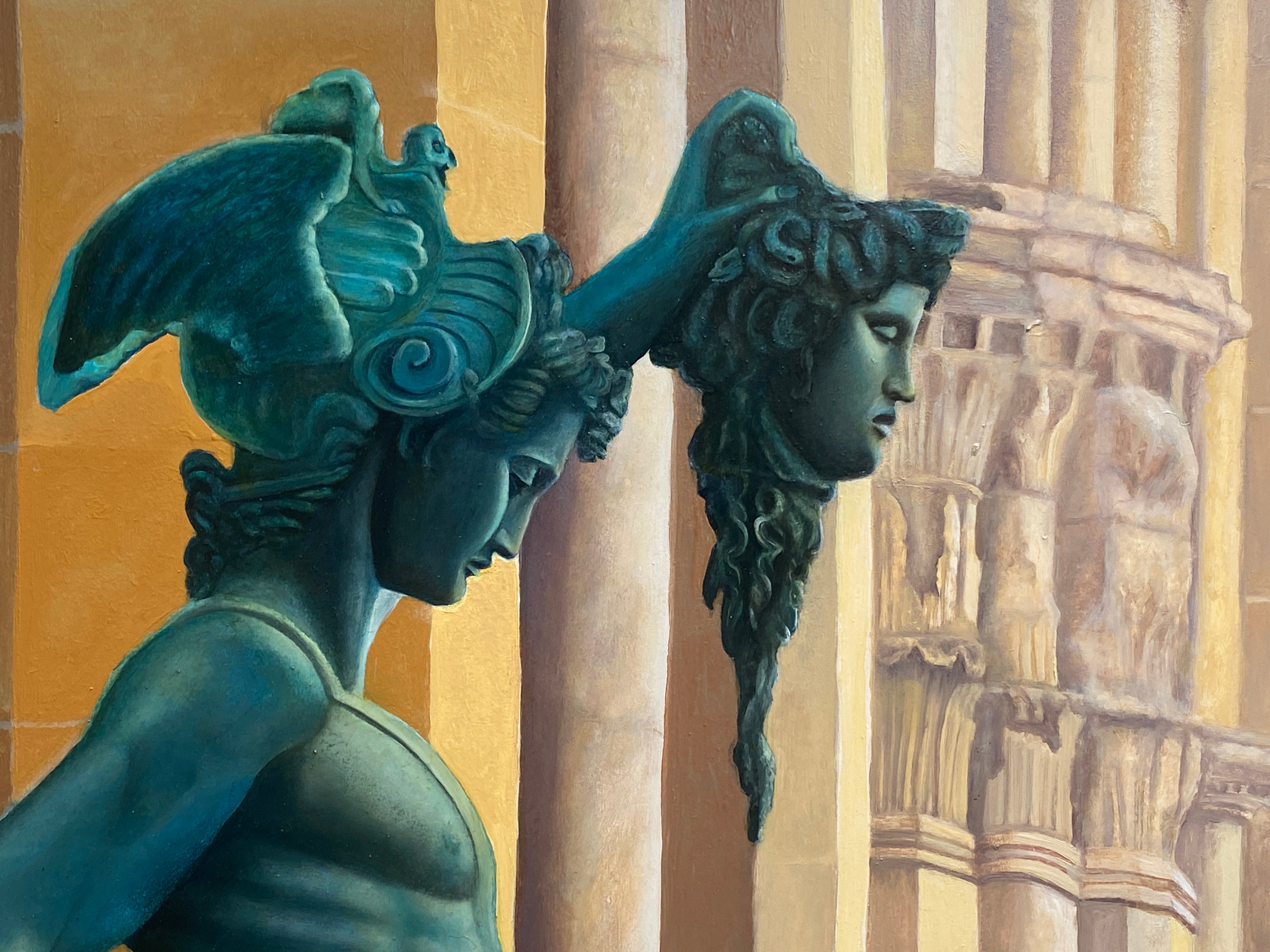 Oil 'PERSEO & MEDUSA' - Oil on Gessoed Panel Matthew Holden Bates