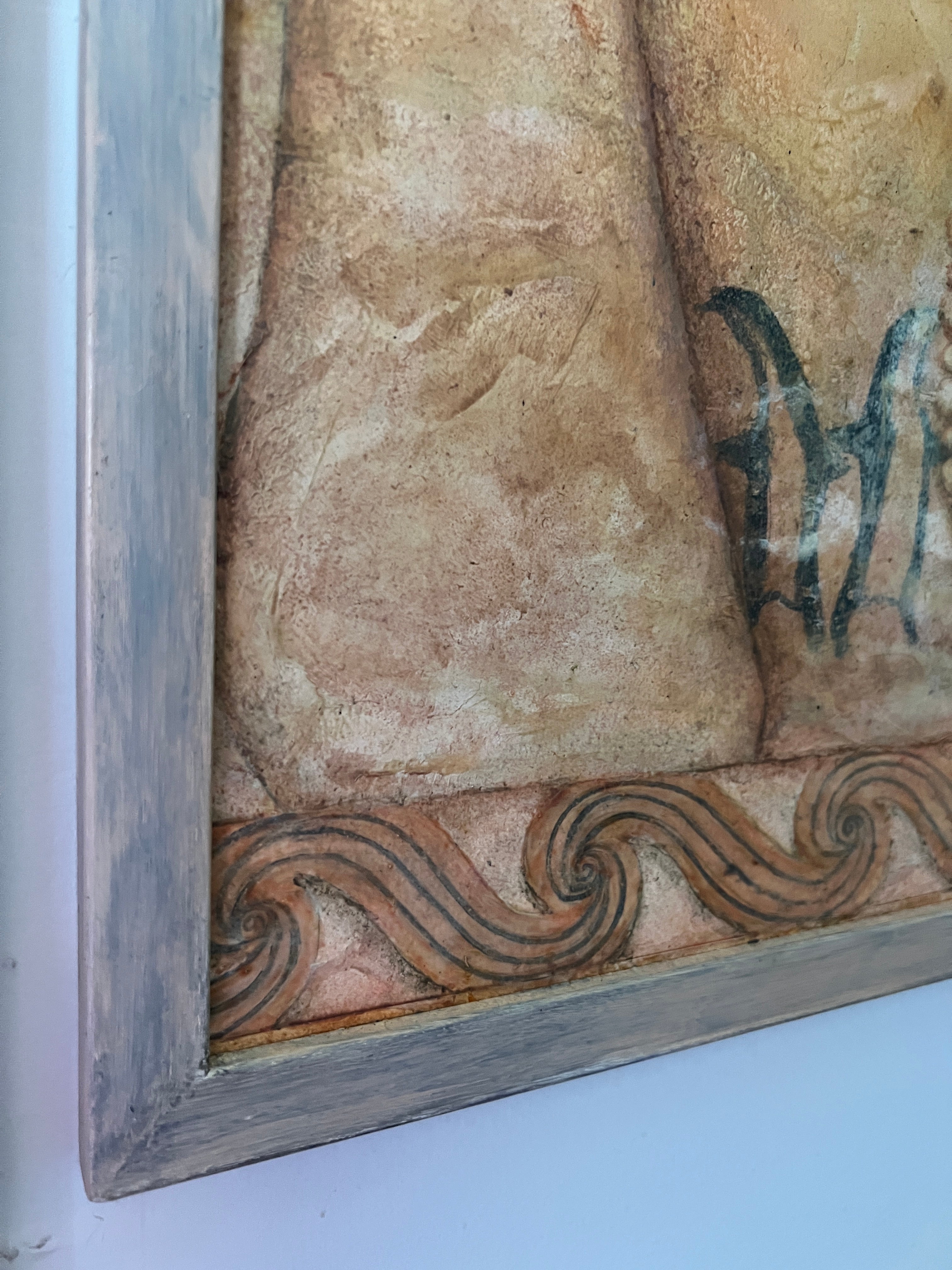 Figurative Oil 'PINK PITCHER WITH PENGUINS' - Framed, Oil on Arches Oil Paper, Mounted on Board Laurie Goodhart