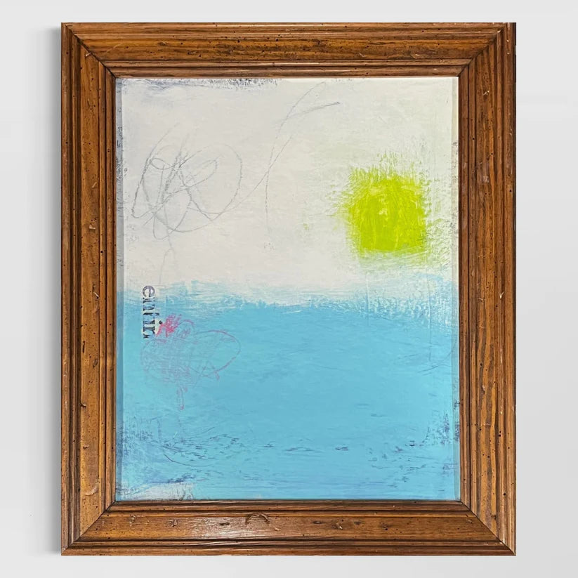 Abstract Mixed Media Painting 'PLASTIC MOUNTAIN' - Mixed Media Abstract Art Painting Sam Lewis