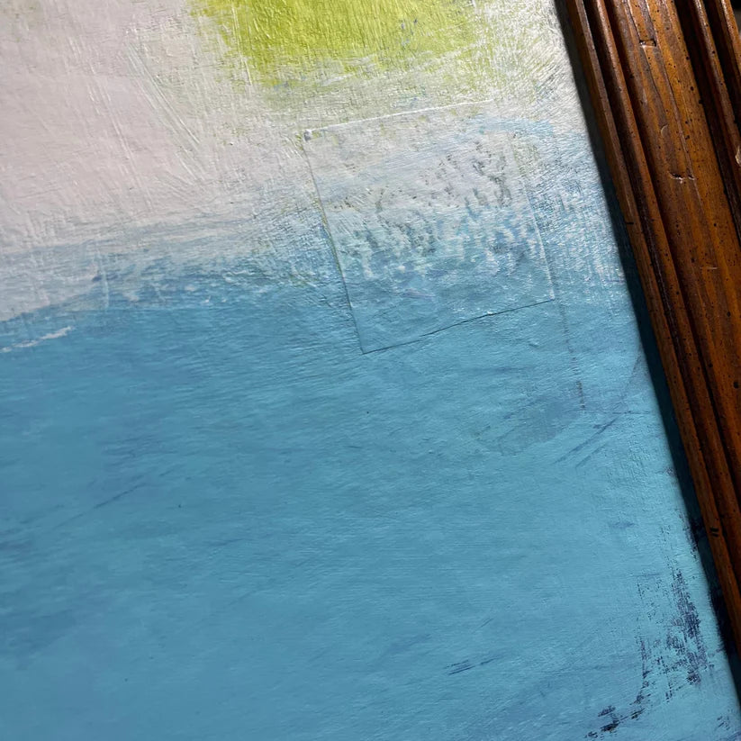 Abstract Mixed Media Painting 'PLASTIC MOUNTAIN' - Mixed Media Abstract Art Painting Sam Lewis