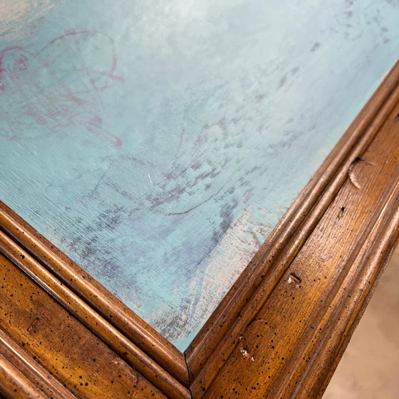 Abstract Mixed Media Painting 'PLASTIC MOUNTAIN' - Mixed Media Abstract Art Painting Sam Lewis