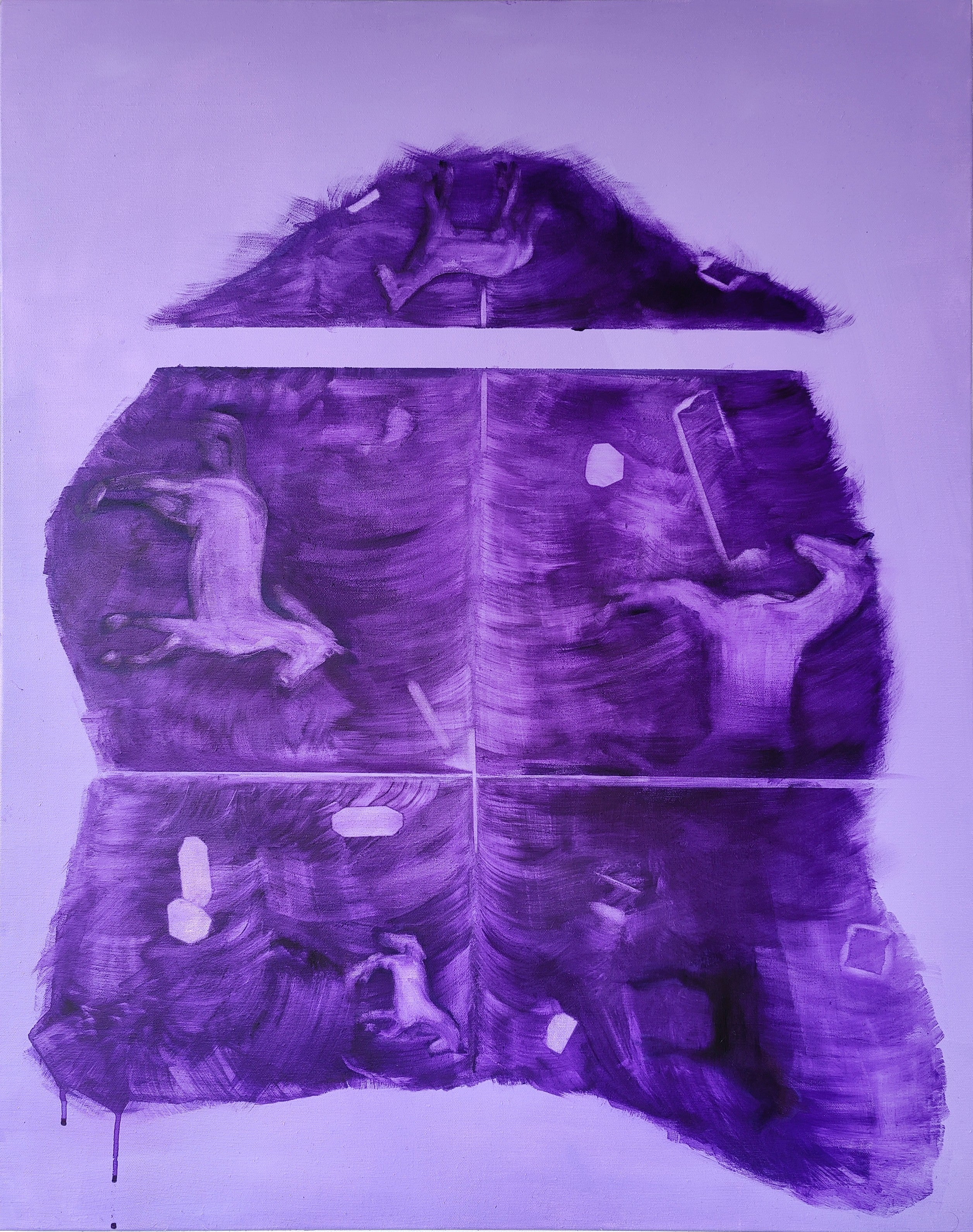 Surrealist 'POLES' - Oil on Canvas Karolina Zglobicka