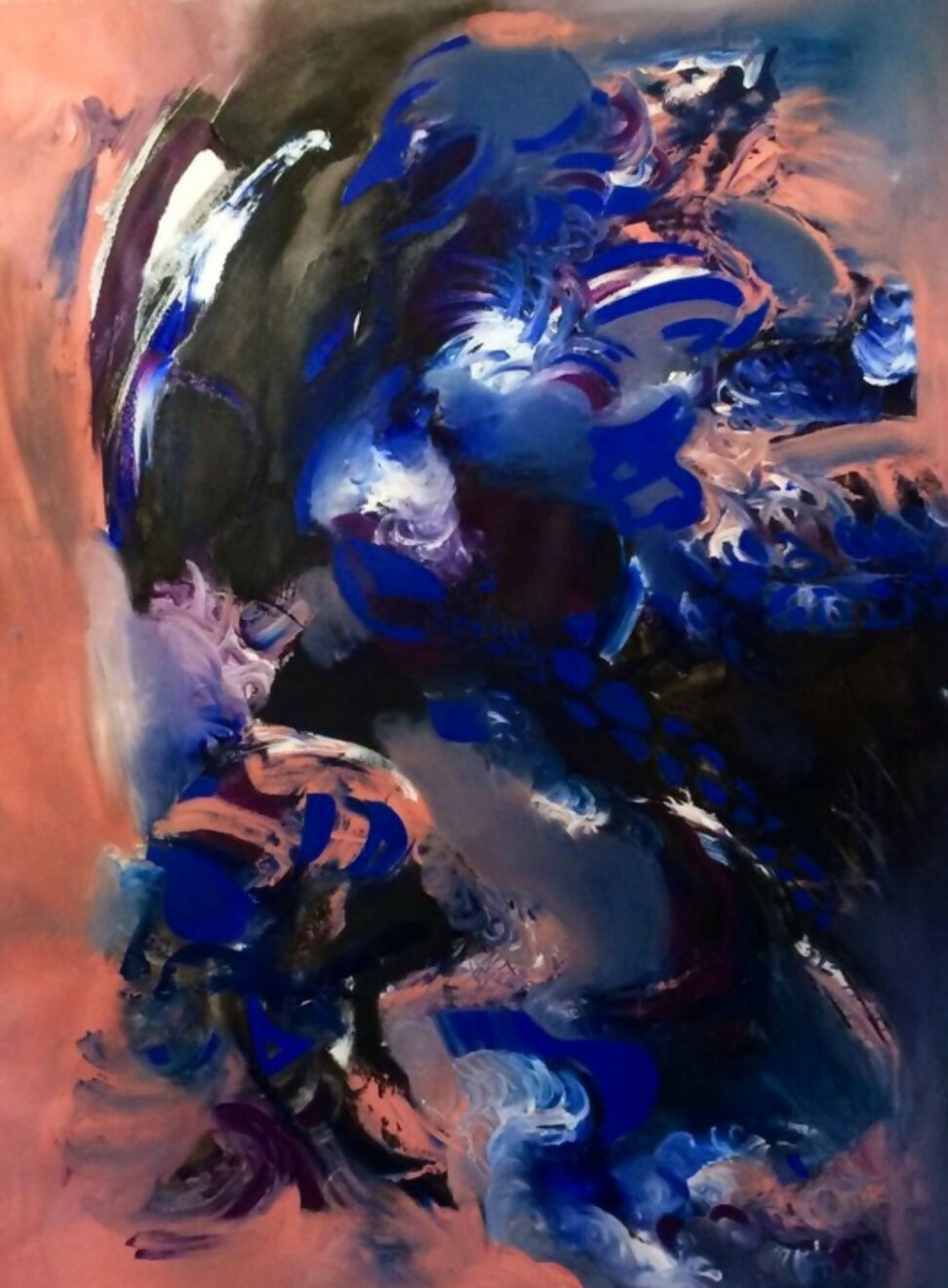 Abstract Art Contemporary Expressionist Oil Visionary Eagle Gio Saint-Père