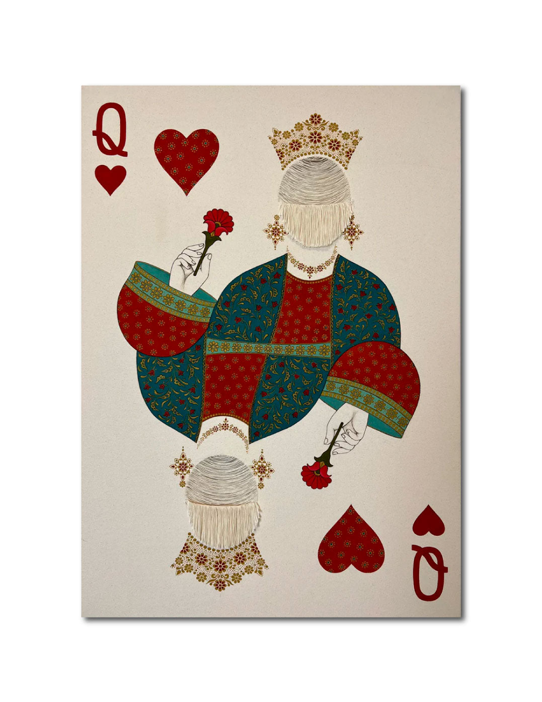 Acrylic 'QUEEN OF HEARTS' - Acrylic on Canvas Parastoo Ahovan