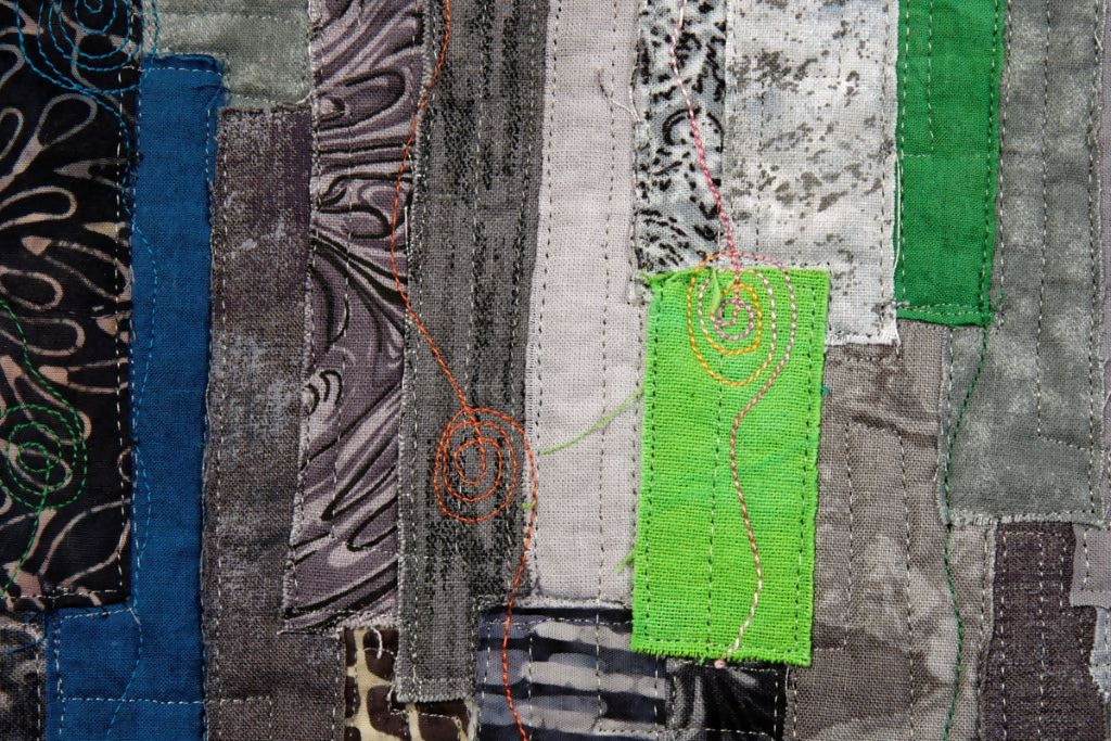 Abstract Art Collage Contemporary Mixed Media Memories ArtinQuilts - Etsy shop
