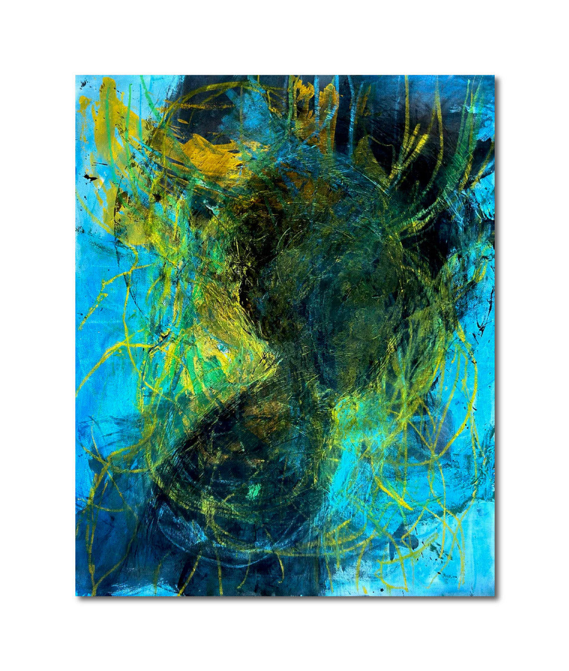 Acrylic Ink Oil Watercolor 'REFLECTION' John Waski