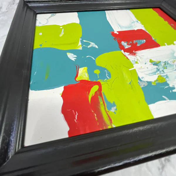 Abstract Painting 'ROYAL JELLY' - Framed Original Abstract Art Painting Sam Lewis