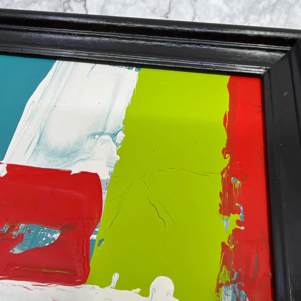 Abstract Painting 'ROYAL JELLY' - Framed Original Abstract Art Painting Sam Lewis