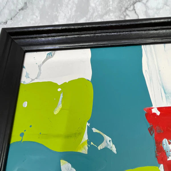 Abstract Painting 'ROYAL JELLY' - Framed Original Abstract Art Painting Sam Lewis