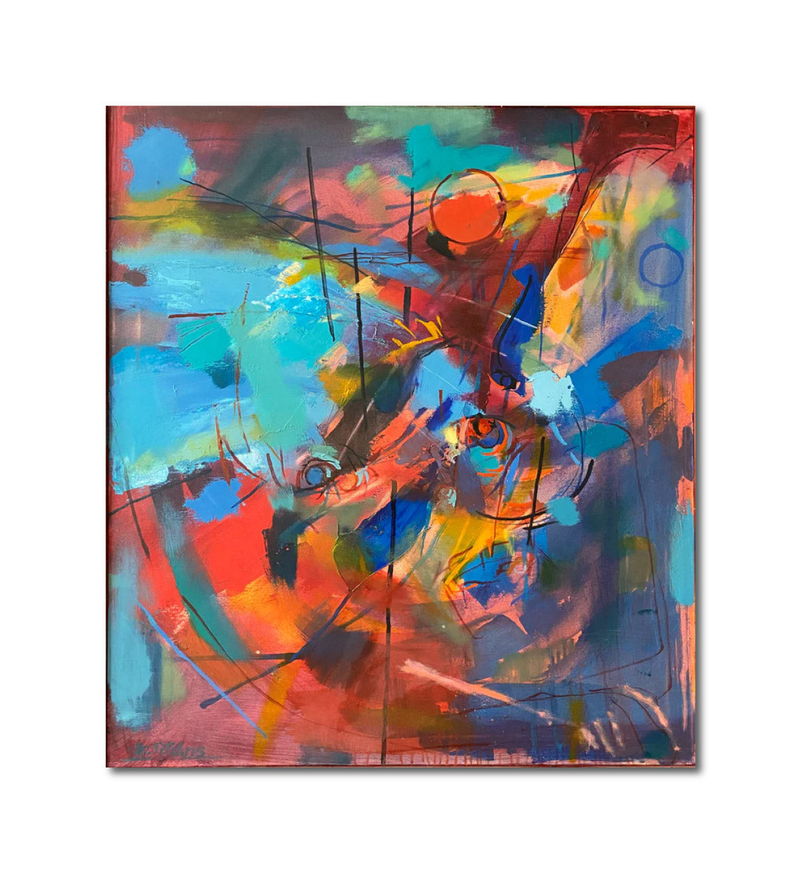 Oil 'SEE AGAIN' - Oil on Canvas Janis Titans