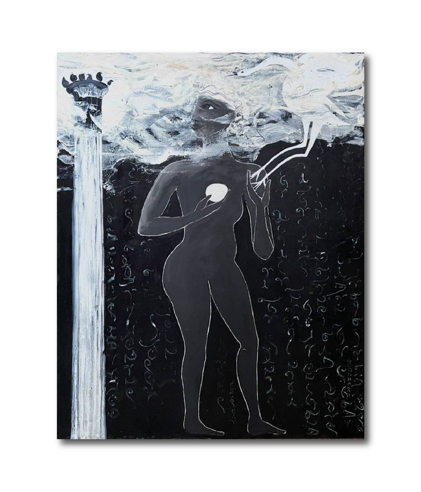 Figurative Oil 'SELENE AND APHRODITE DISCUSS THE GROWING SEASON' - Oil on Canvas Laurie Goodhart